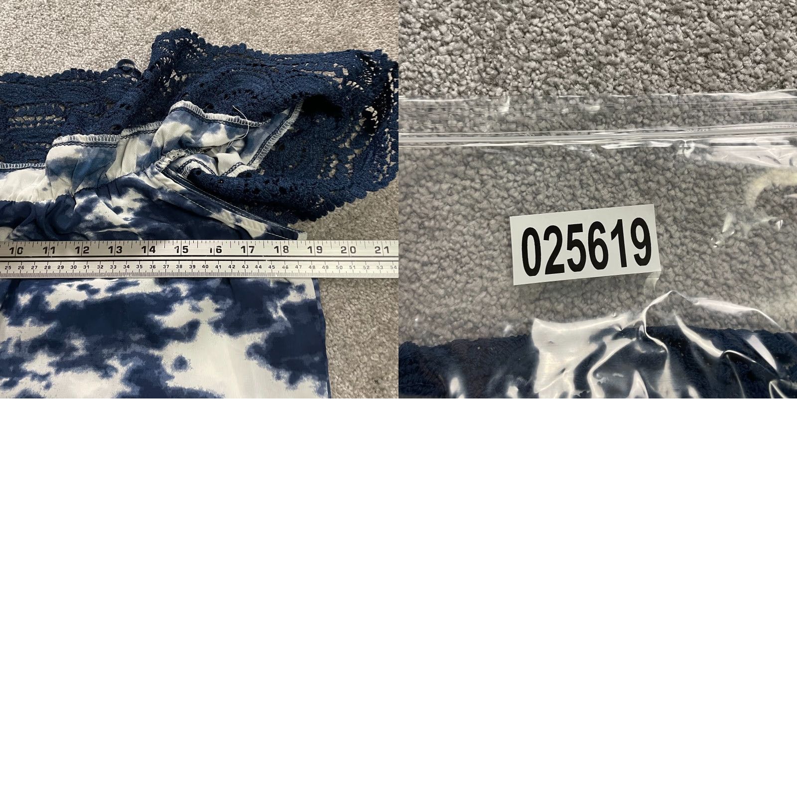 Vintage No Boundaries Blues Tie Dye Cold Shoulder Blouse Juniors XXL Blue Casual Size XXL / US 16-18 / IT 52-54 - 8 Thumbnail