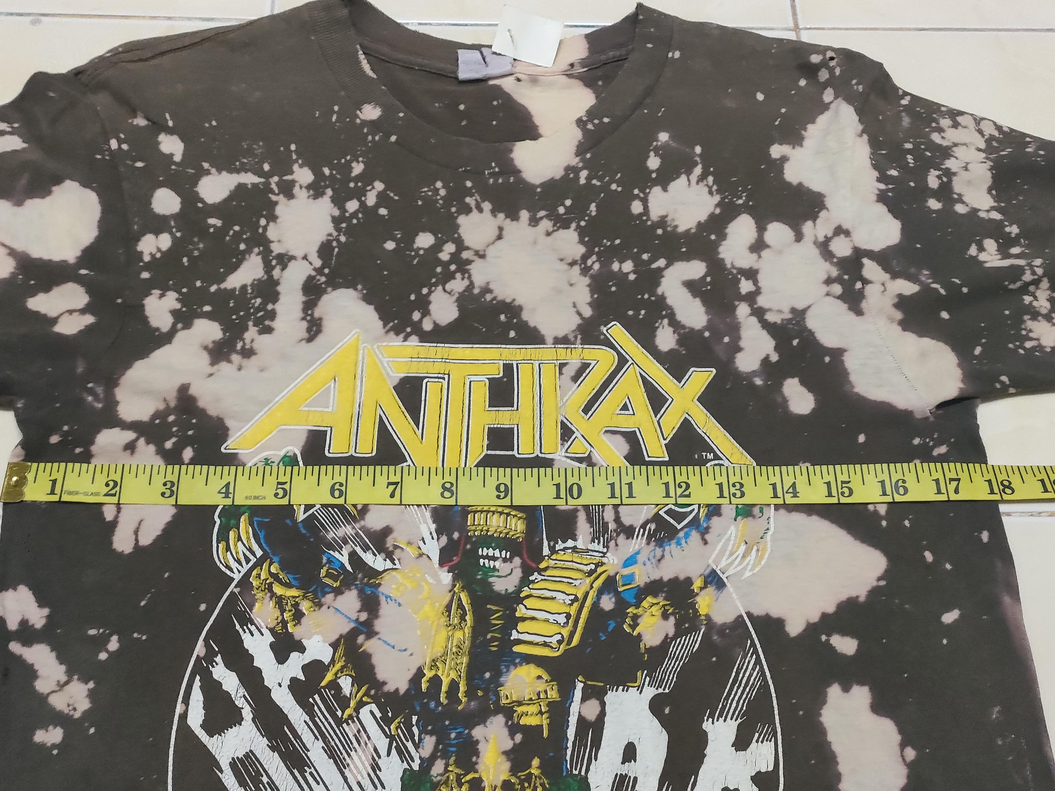 Band Tees × Vintage Vintage Anthrax Band Music Metal Rock Tee Size US L / EU 52-54 / 3 - 7 Thumbnail