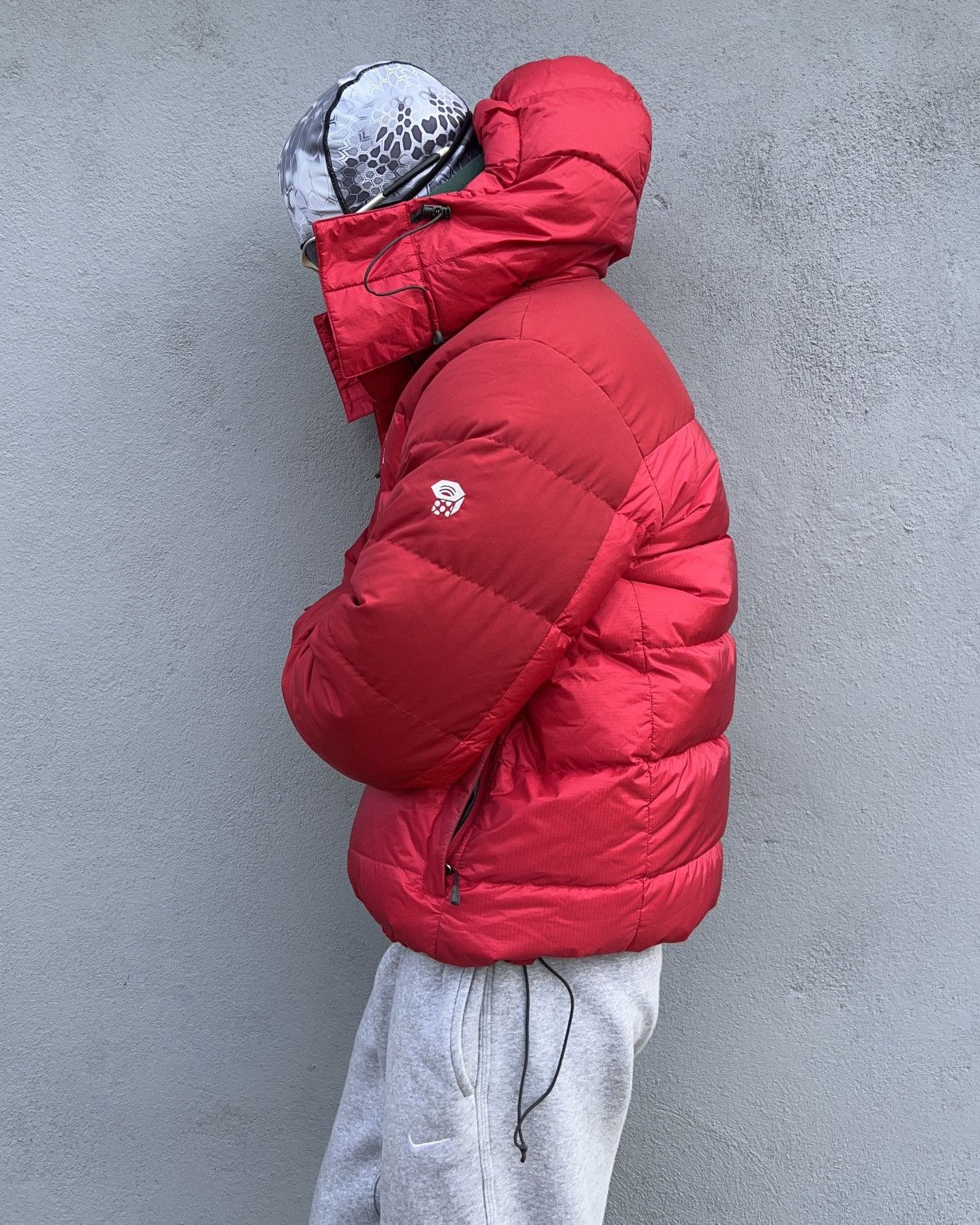 image of Mountain Hardwear Pertex Quantum Air Shield Down Puffer Jacket in Red, Men's (Size Medium)