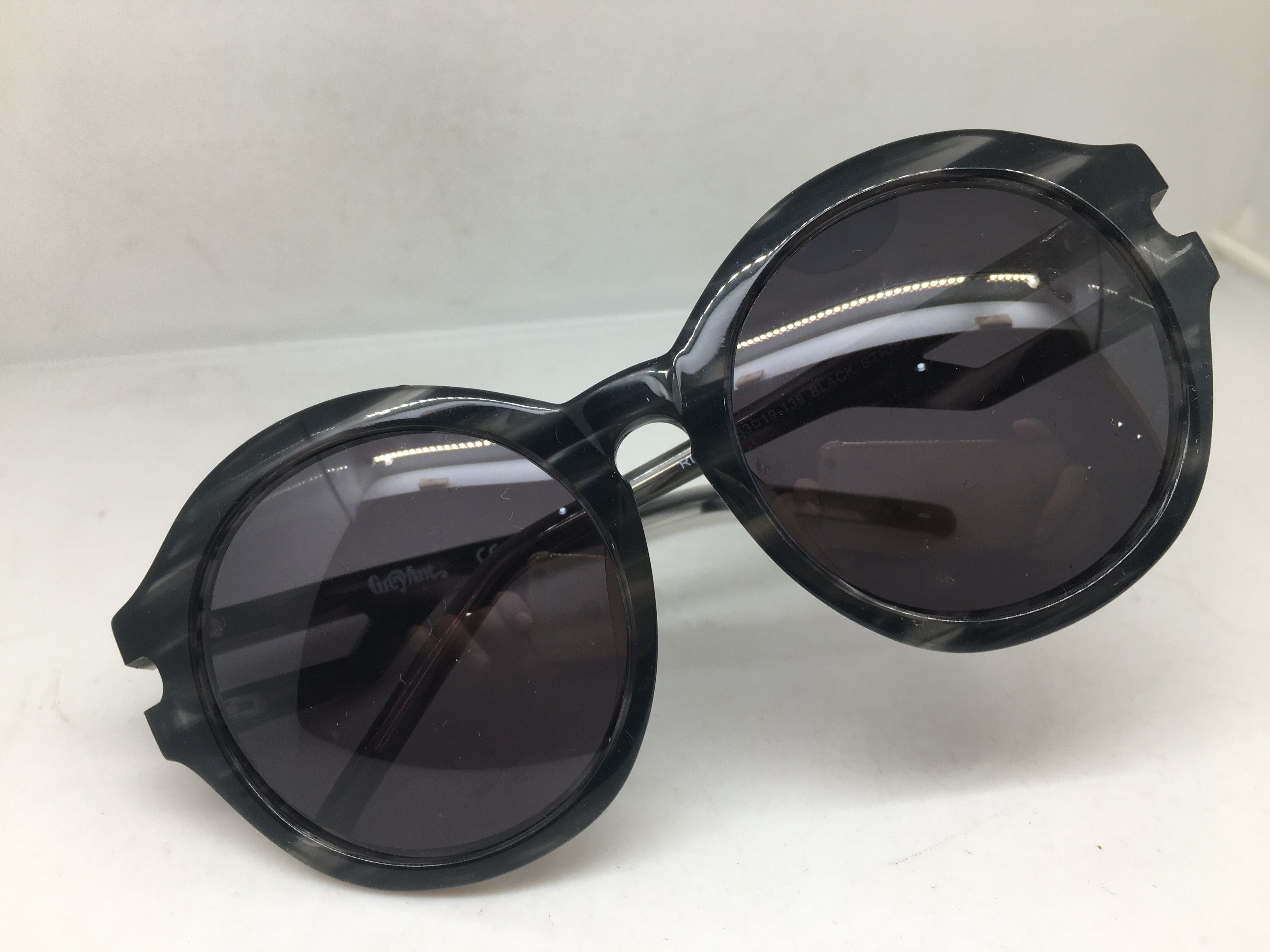 Grey Ant Grey Ant Black Grey Oversize Round Sunglasses Frame Size ONE SIZE - 7 Thumbnail