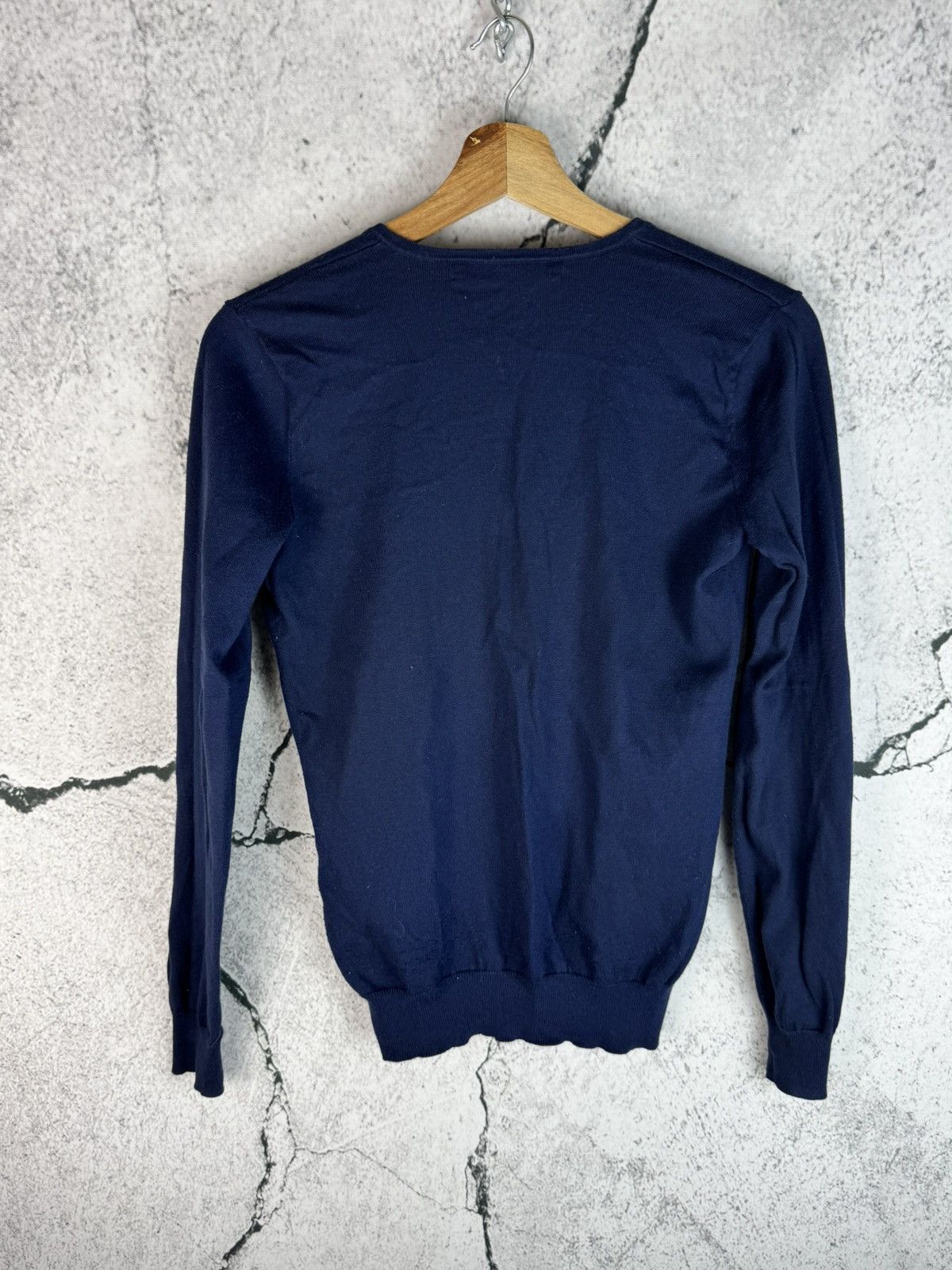 Polo Ralph Lauren Vintage Ralph Lauren Big Logo v neck Sweater Size S / US 4 / IT 40 - 2 Thumbnail