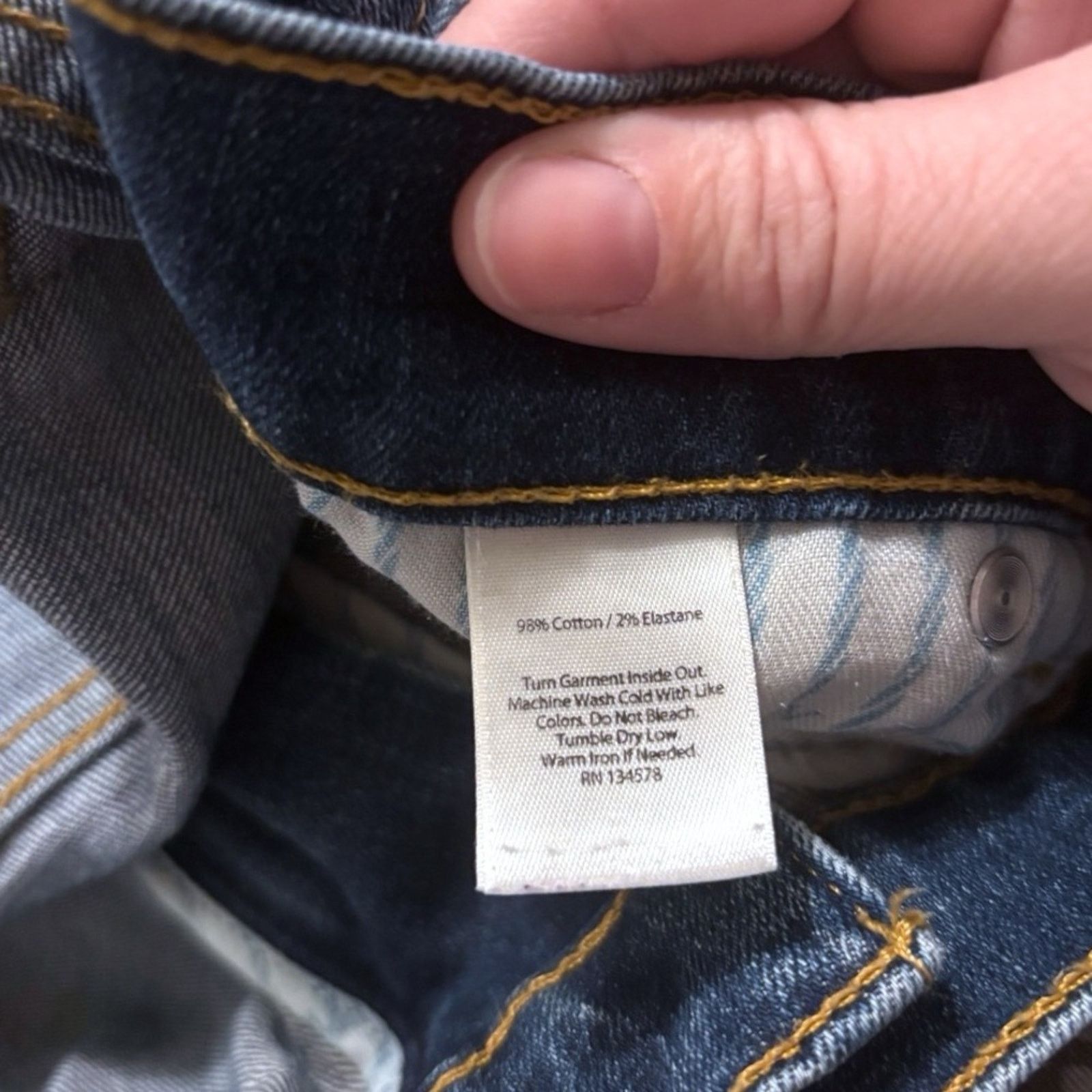 Vineyard Vines Mens Vineyard Vines Medium Blue Straight Leg Denim Jeans Size US 42 / EU 58 - 6 Thumbnail