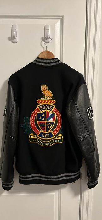 Octobers Very Own OVO Roots Leather Varsity Jacket | Grailed