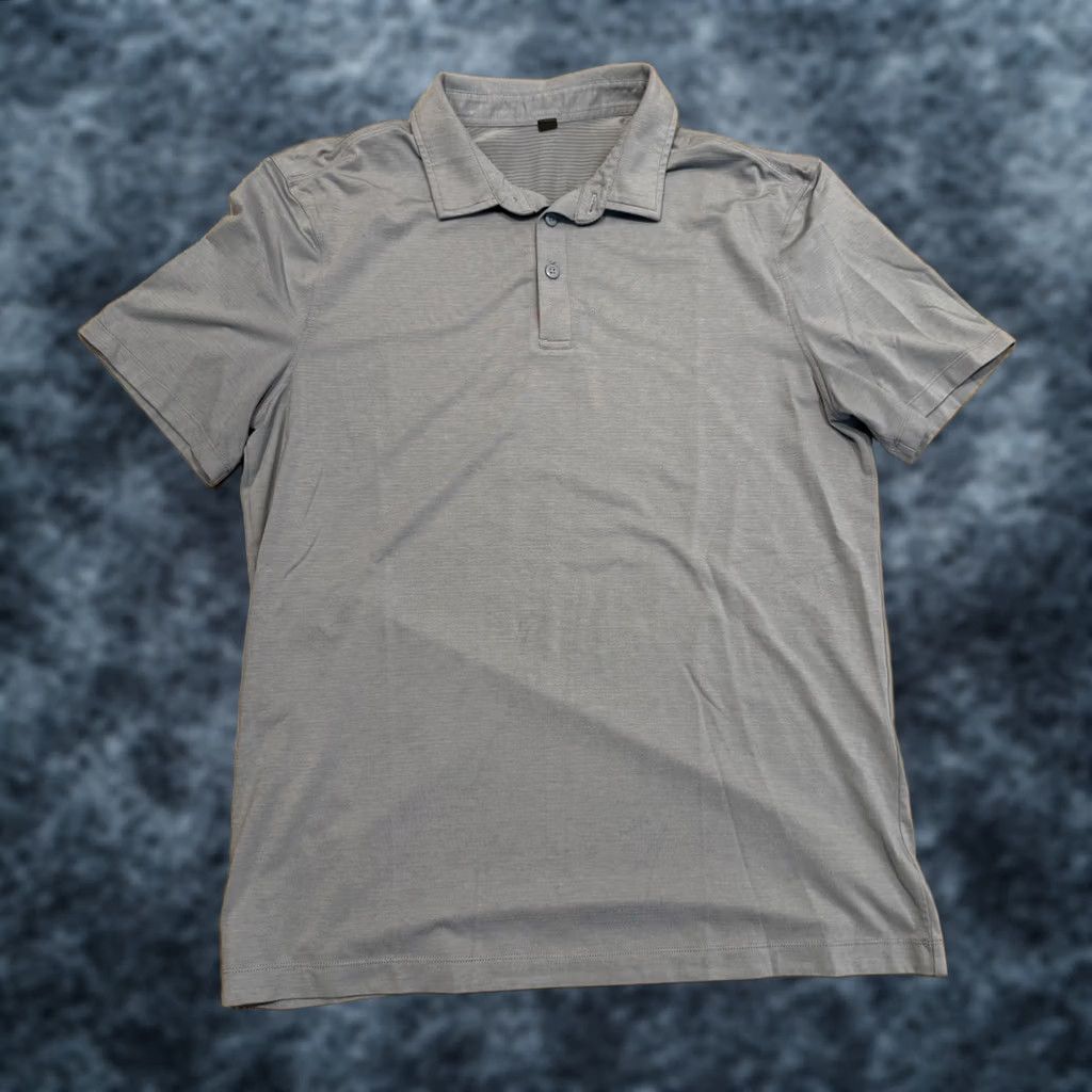 Lululemon Lululemon Polo Shirt Mens L Casual Short Sleeve Collared Grey Stretch Modern Preppy Sports Size US L / EU 52-54 / 3 - 1 Thumbnail