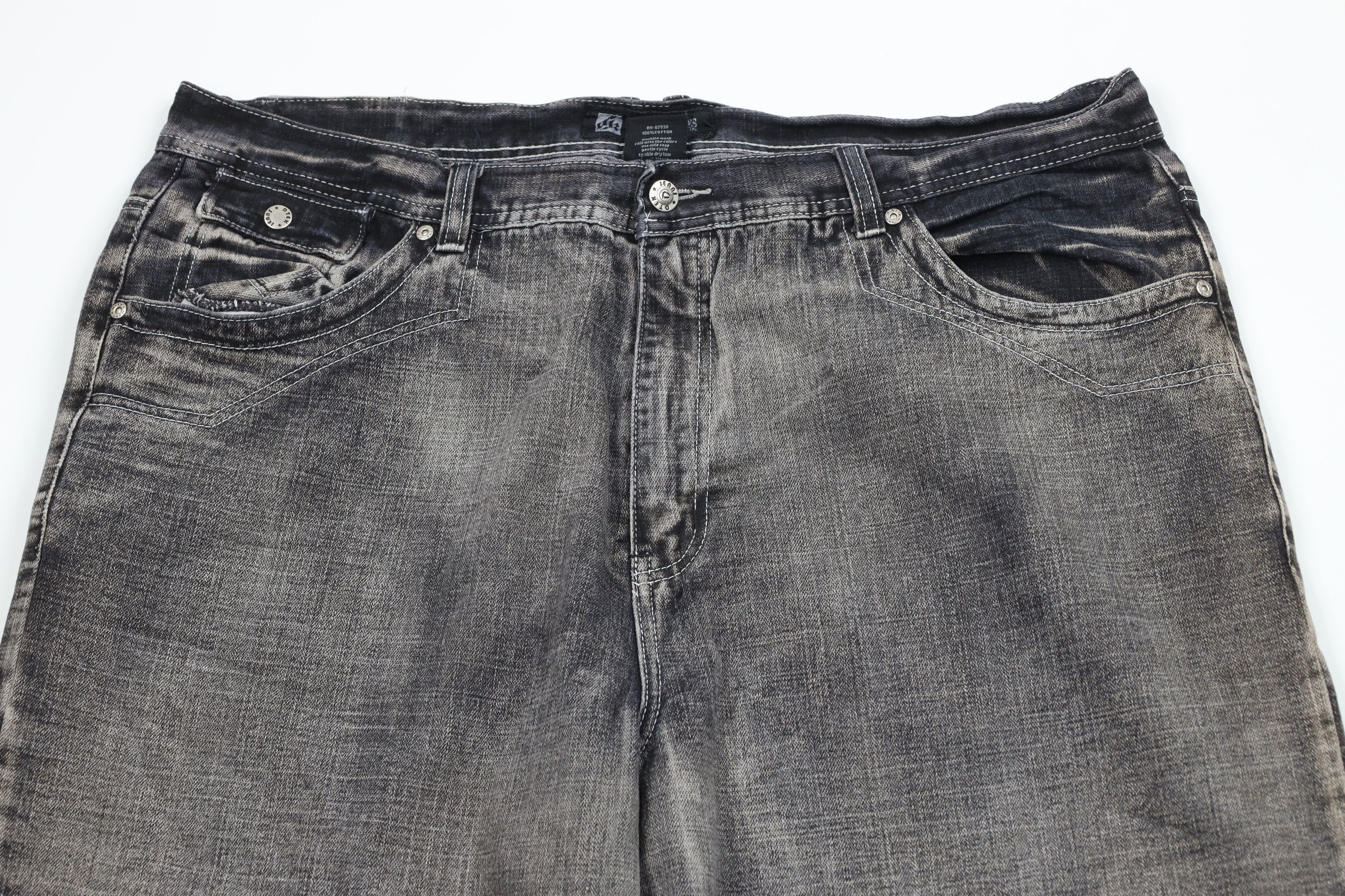 Vintage Vintage Y2K Streetwear Tie Cuff Capris Denim Jeans Shorts Size US 42 / EU 58 - 2 Thumbnail