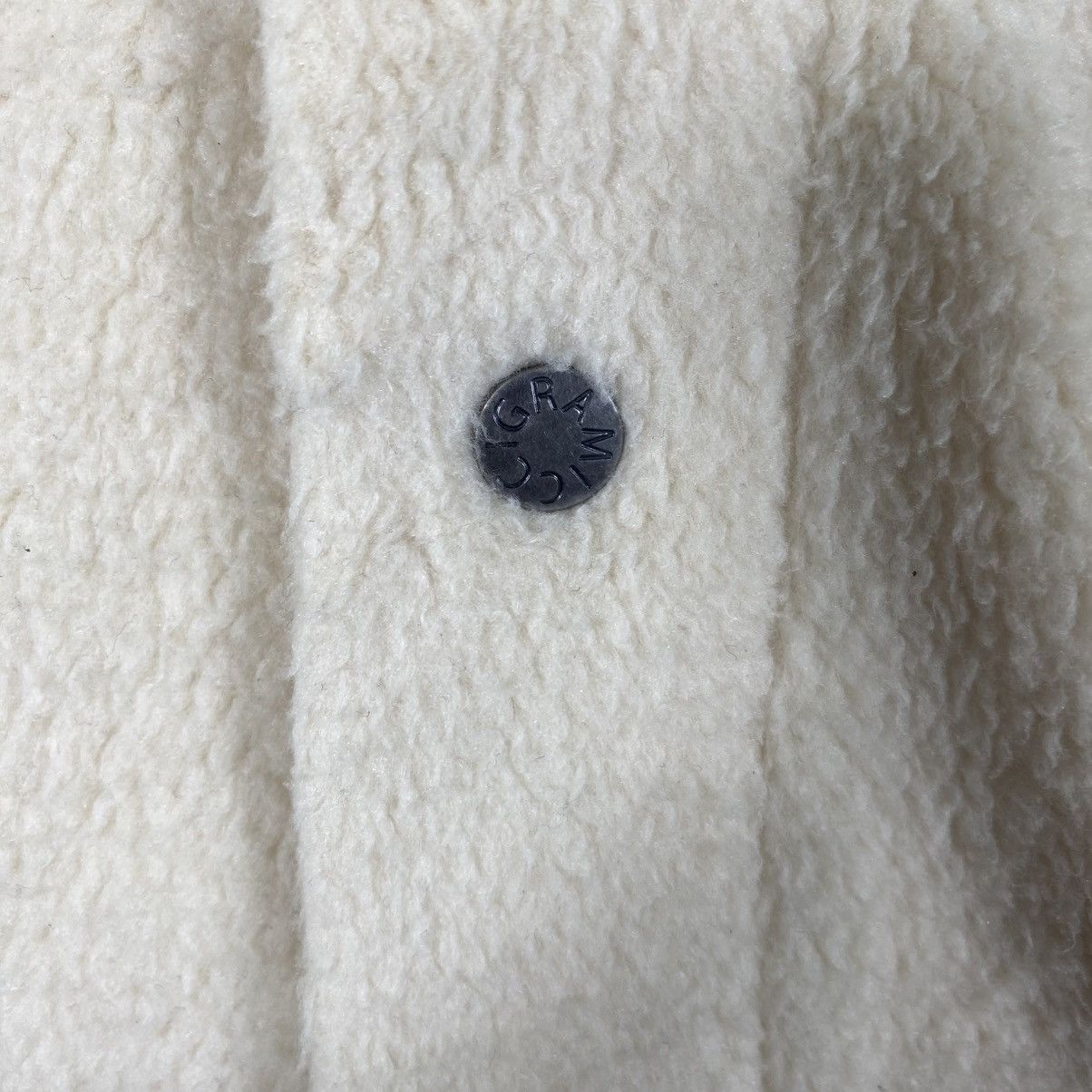 Gramicci Vintage Gramicci Fleece Button Jacket L Size Cream Colour Size US L / EU 52-54 / 3 - 7 Thumbnail
