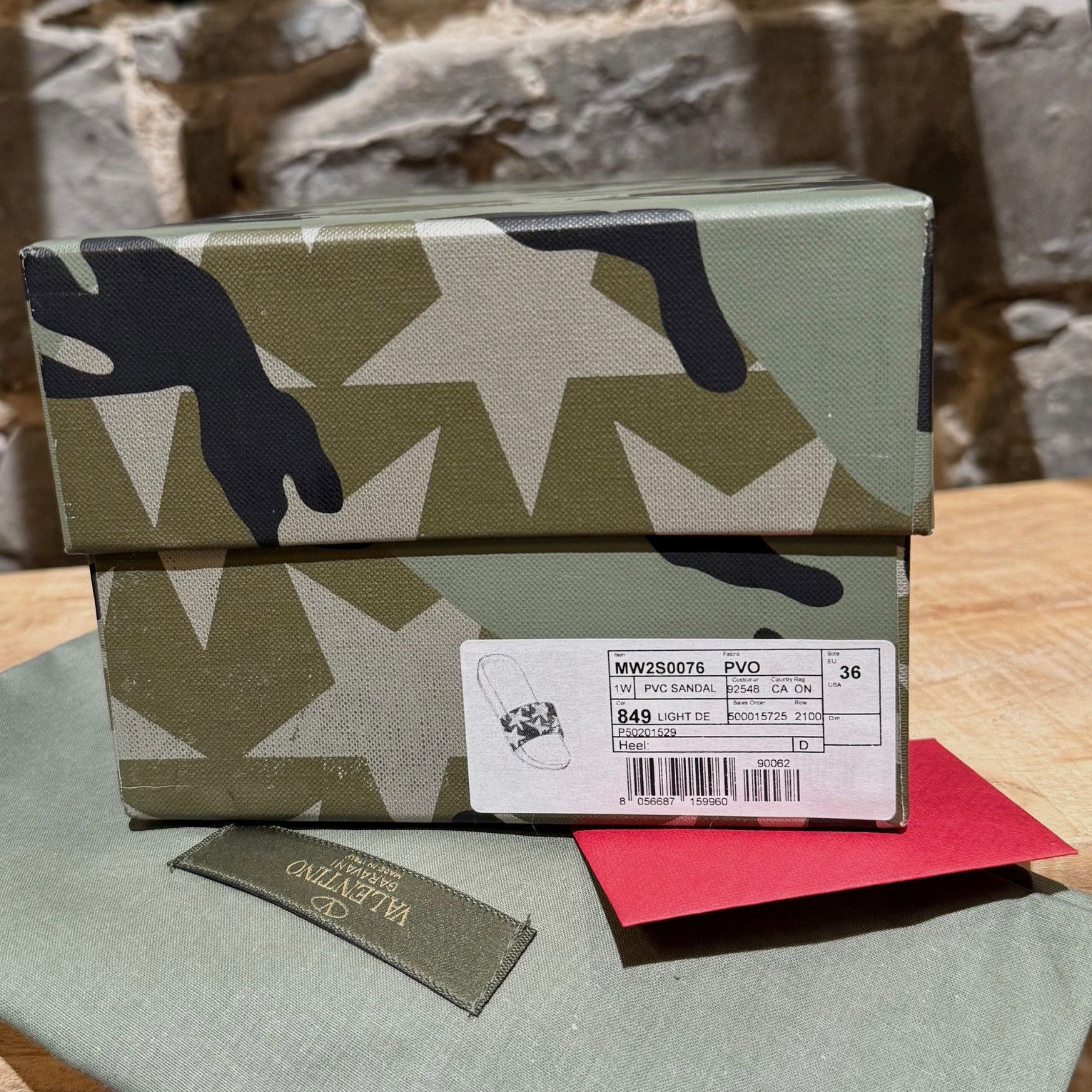 Valentino Valentino Blue Camo Star Rubber Slides Size US 6 / IT 36 - 11 Thumbnail