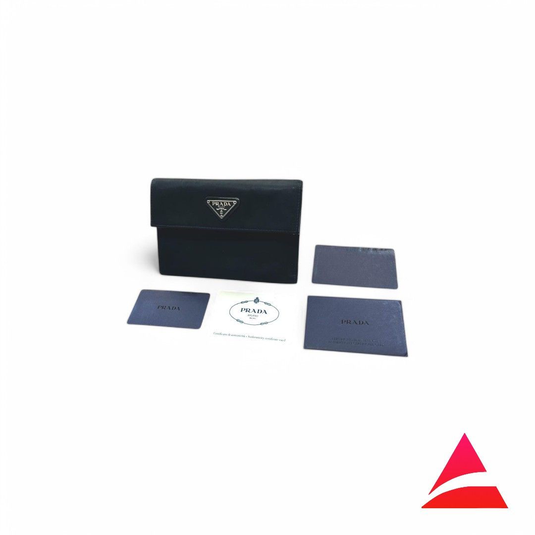 Prada Prada - Milano Black Leather Wallet Bi-fold Folding Size ONE SIZE - 1 Thumbnail