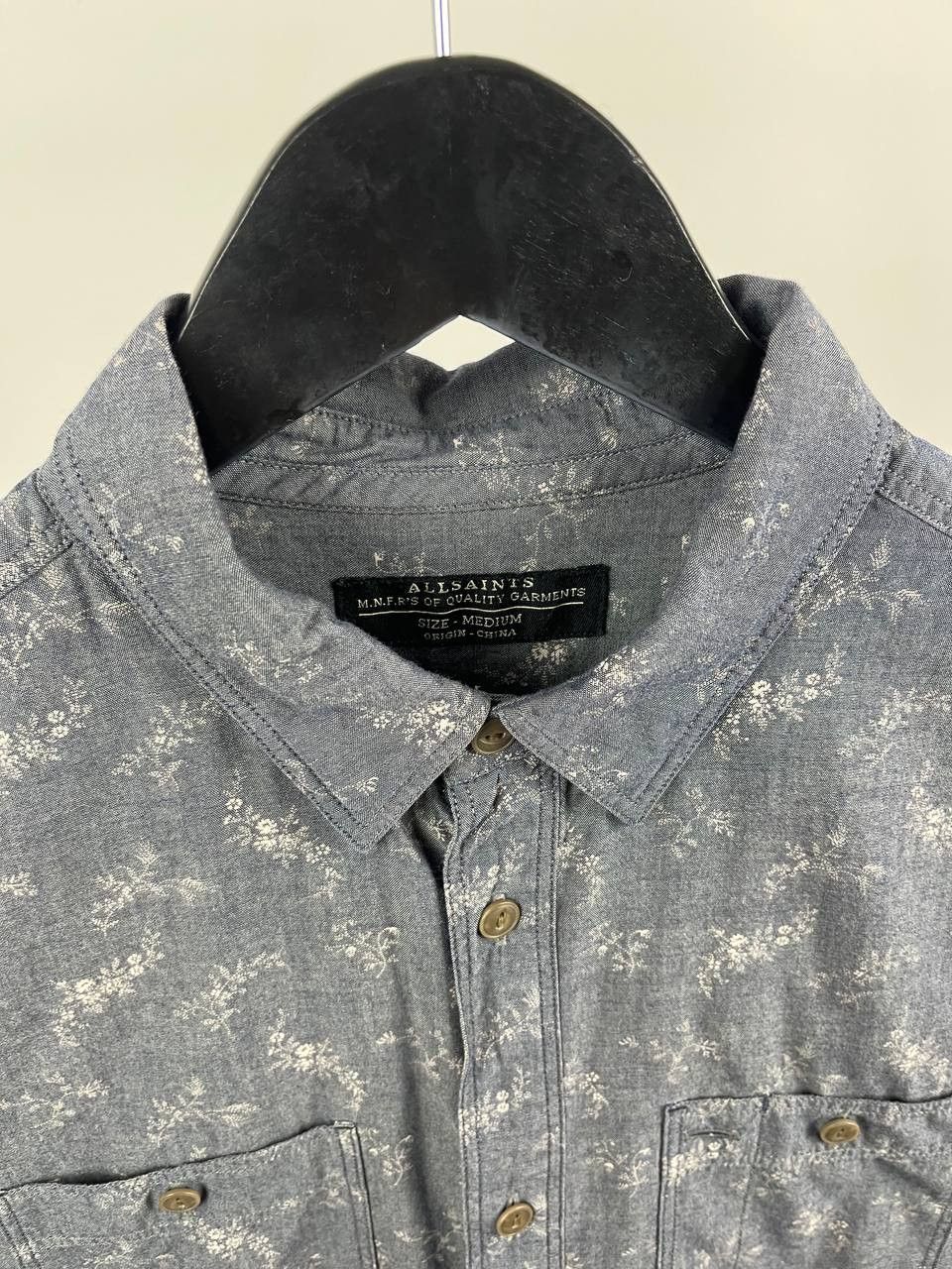 Allsaints AllSaints Floral Print Shirt 1/2 Sleeve Button Down Size US M / EU 48-50 / 2 - 5 Thumbnail