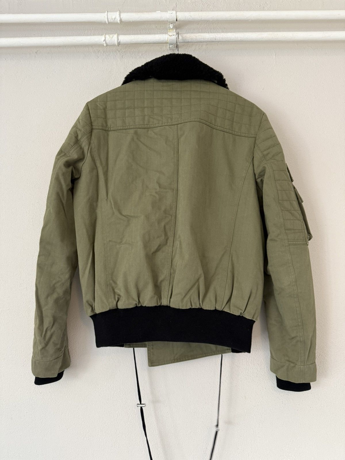 Balmain Military Bomber Jacket with Shearling Collar Size US M / EU 48-50 / 2 - 2 Thumbnail