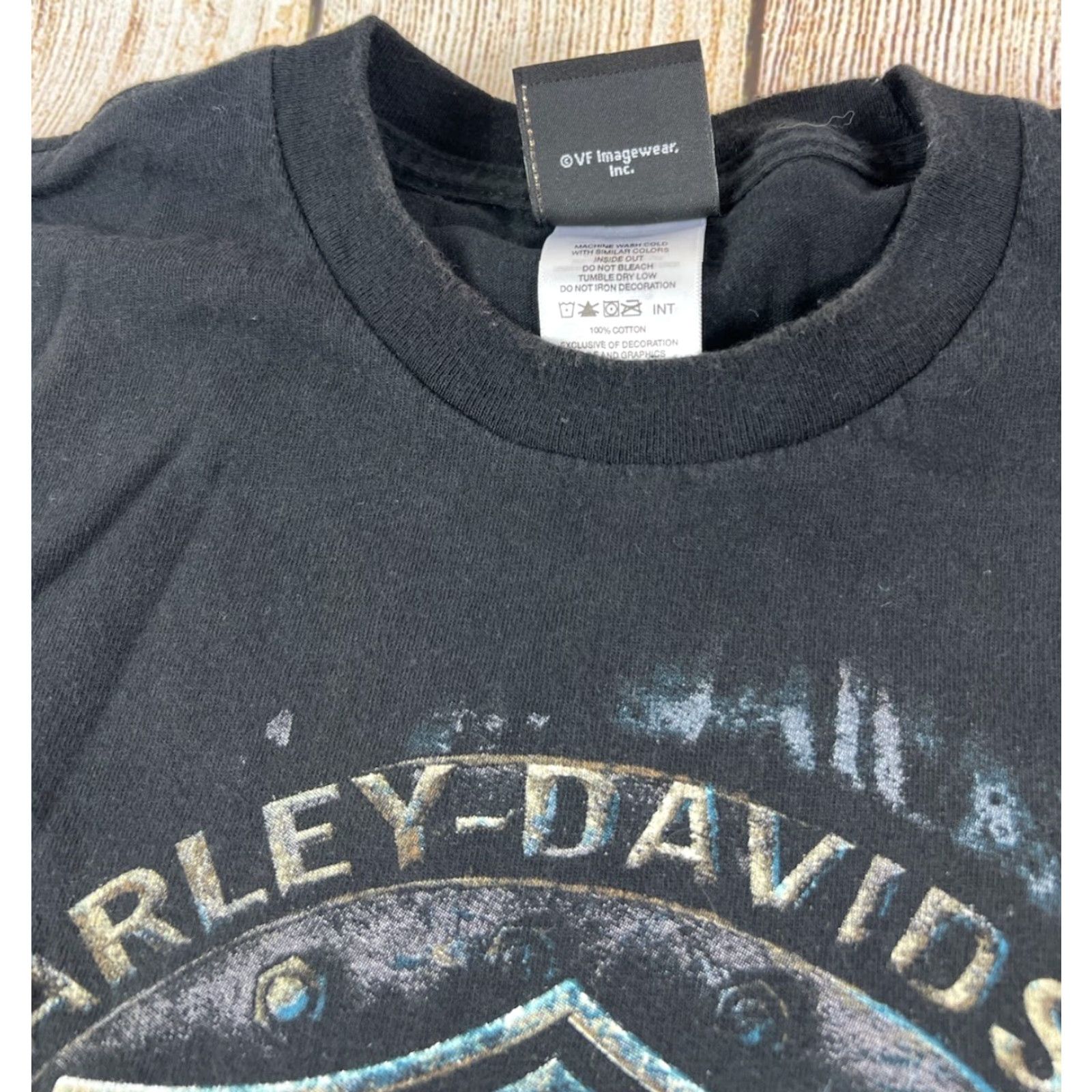 Harley Davidson Harley-Davidson Black T-Shirt L Men Florida Graphic Print Short Sleeve Vintage FT Myers Six Bends Ft Myers Florida Mens Size US L / EU 52-54 / 3 - 6 Thumbnail