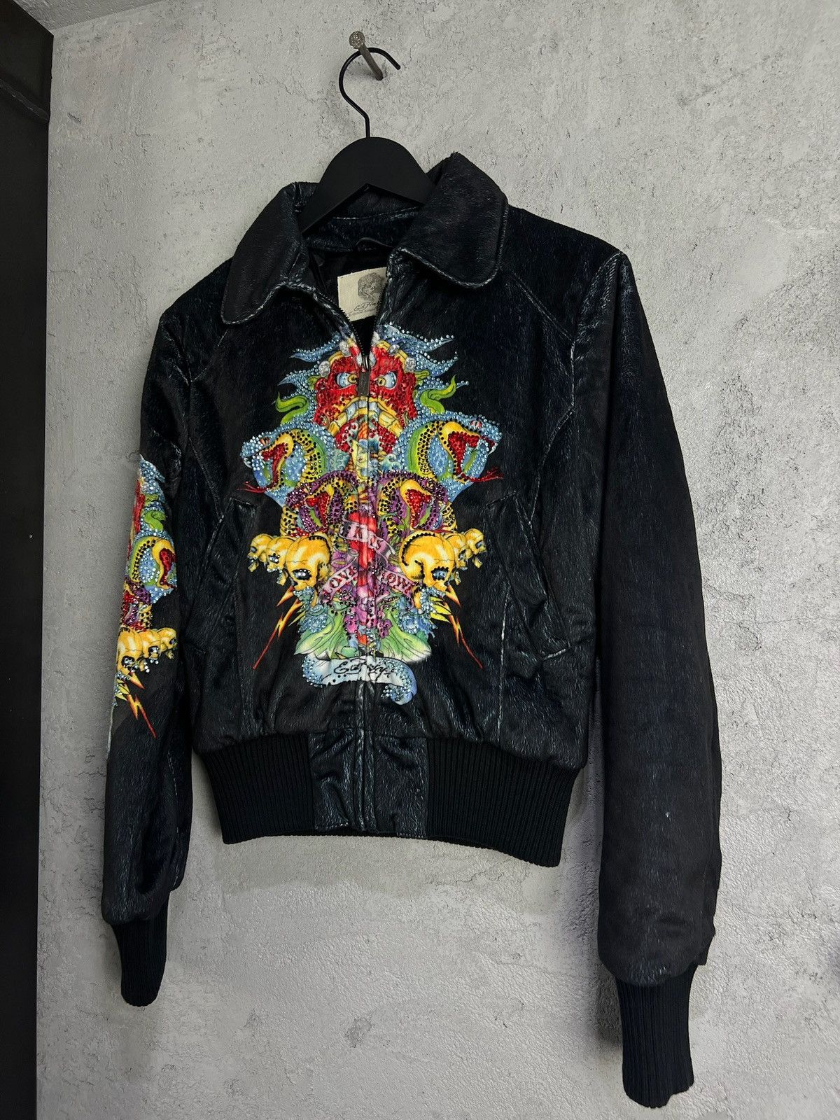 Ed Hardy Vintage Ed Hardy bridled velvet jacket Size M / US 6-8 / IT 42-44 - 4 Thumbnail