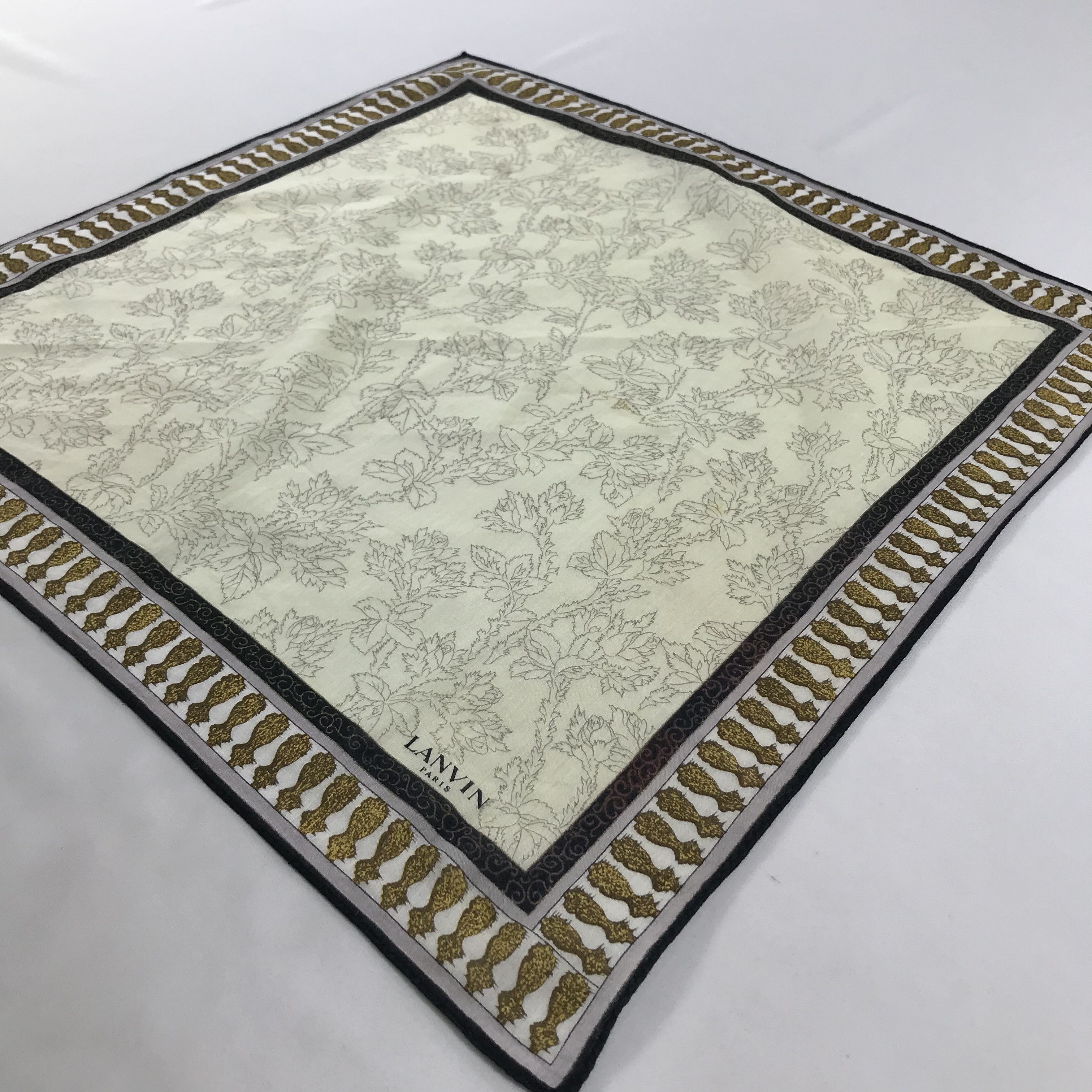 Lanvin × Vintage Lanvin Bandana / Handkerchief / Neckerchief - S1310 Size ONE SIZE - 2 Thumbnail