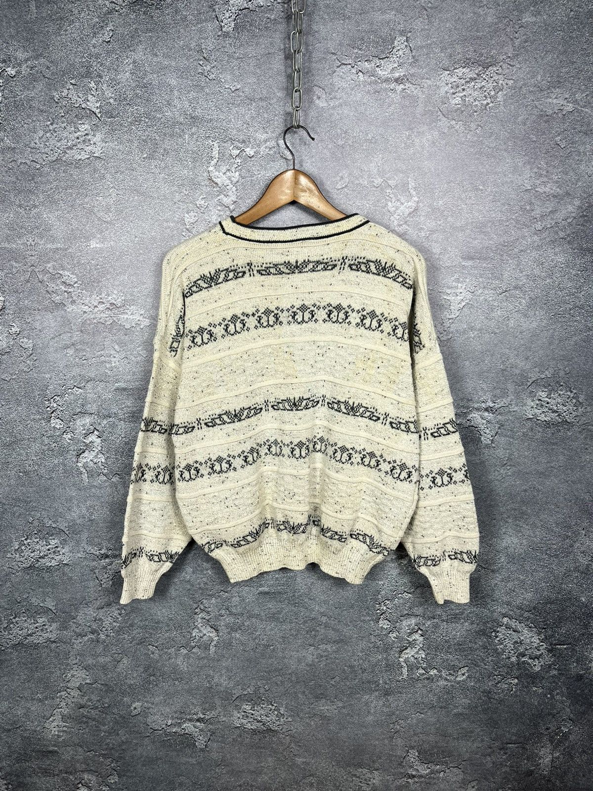 Yves Saint Laurent Vintage Yves Saint Laurent Textured Oversized Sweater Size US M / EU 48-50 / 2 - 11 Thumbnail
