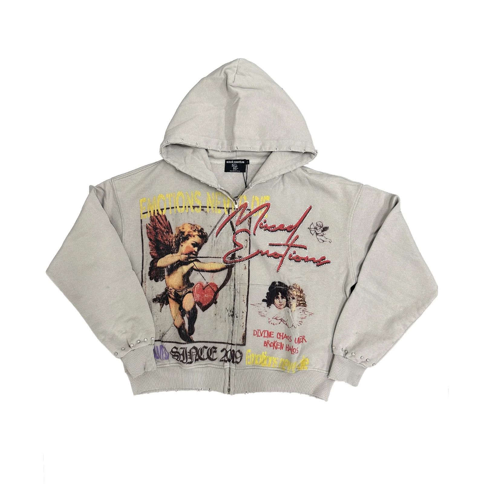 Other Mixed Emotions 'Broken Halo' Grey Hoodie Size US M / EU 48-50 / 2 - 1 Preview