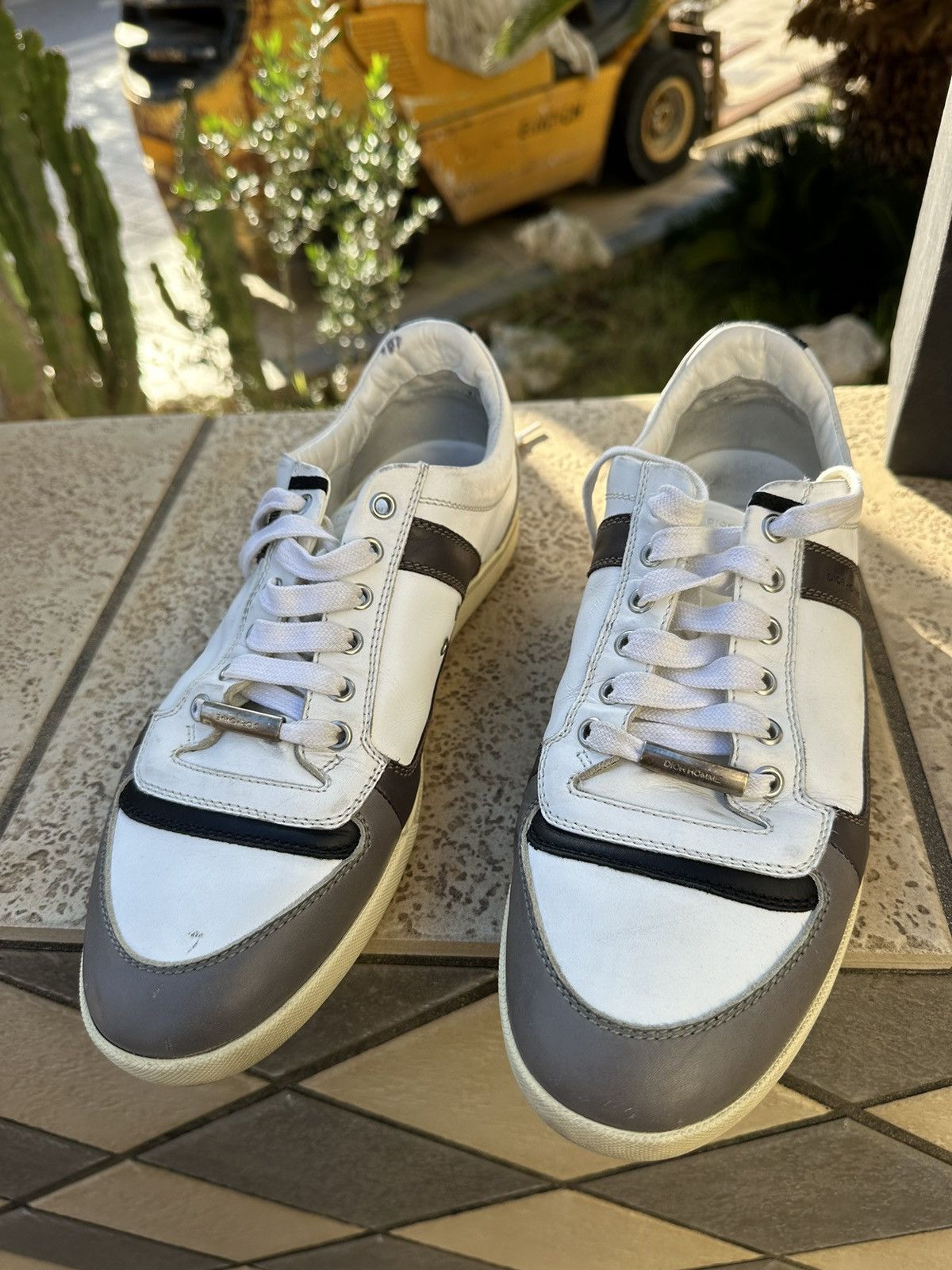 Dior Dior Homme Shoes Sneakers 42 size Grey/White Size US 8.5 / EU 41-42 - 7 Thumbnail