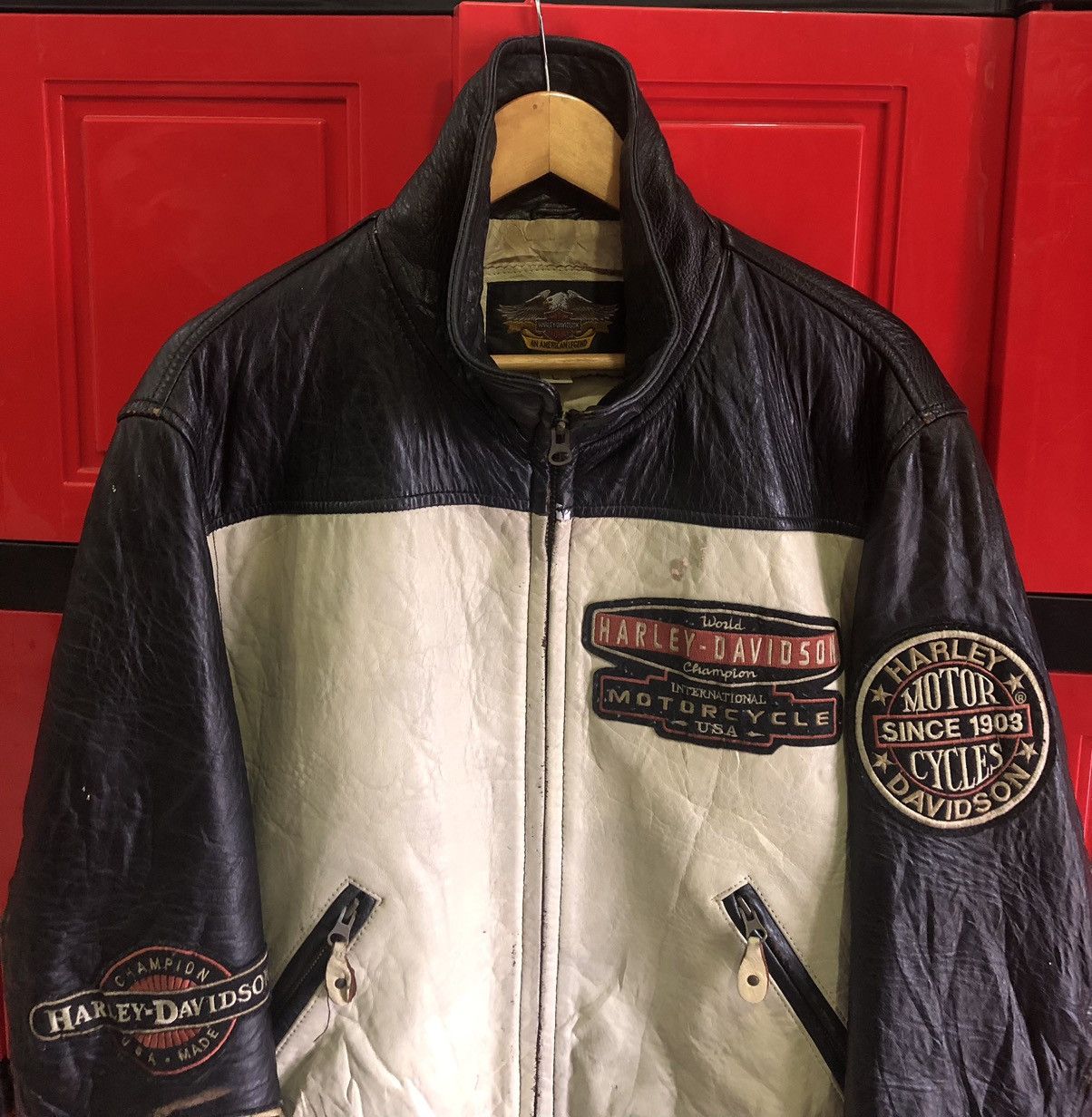 Vintage 80's Harley Davidson Leather Jacket