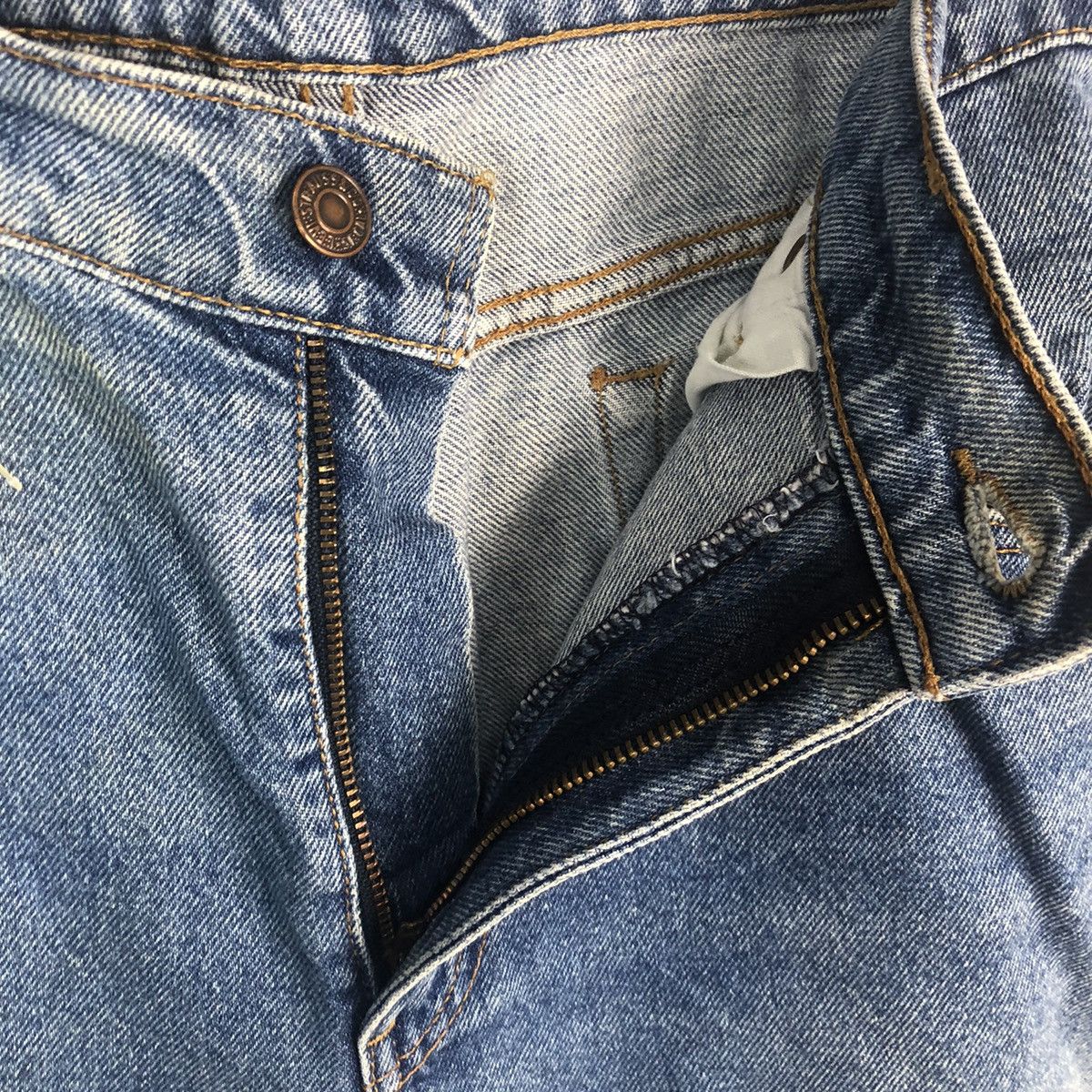 Levi's DL Levis 505 Blue Denim Pants #C302 Size US 36 / EU 52 - 10 Thumbnail