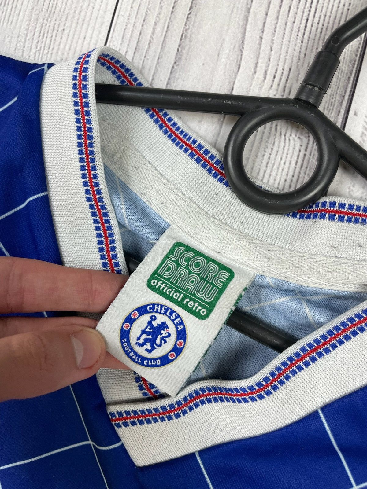 Chelsea Soccer Chelsea soccer retro jersey size L blue Size US L / EU 52-54 / 3 - 5 Thumbnail