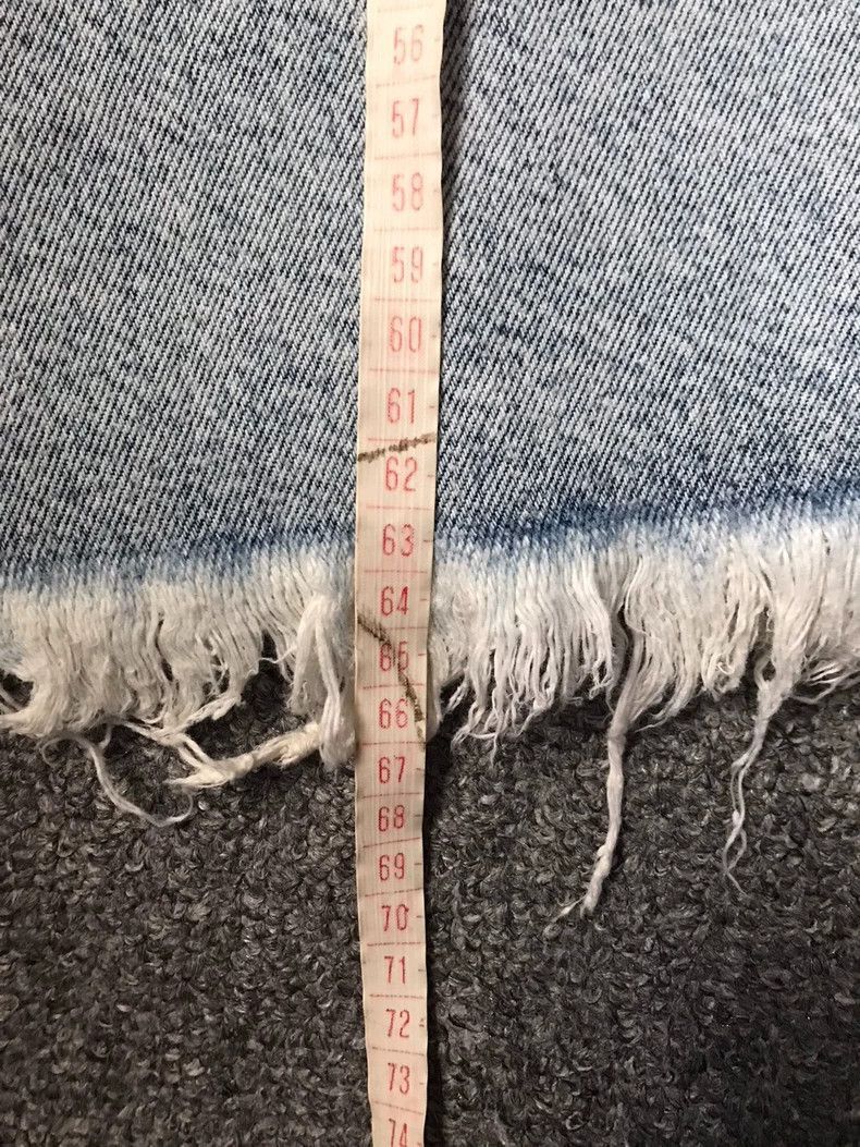 Balenciaga Balenciaga Denim Skirt with Raw Hem-2505 Size 35" - 8 Thumbnail