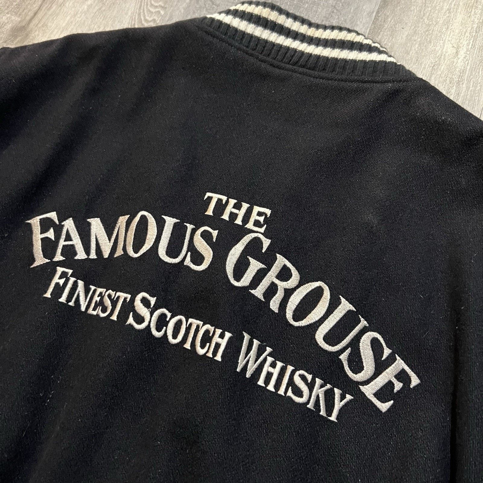Other The Famous Grouse Scotland Rugby Black Wool Bomber Jacket Size US XL / EU 56 / 4 - 4 Thumbnail