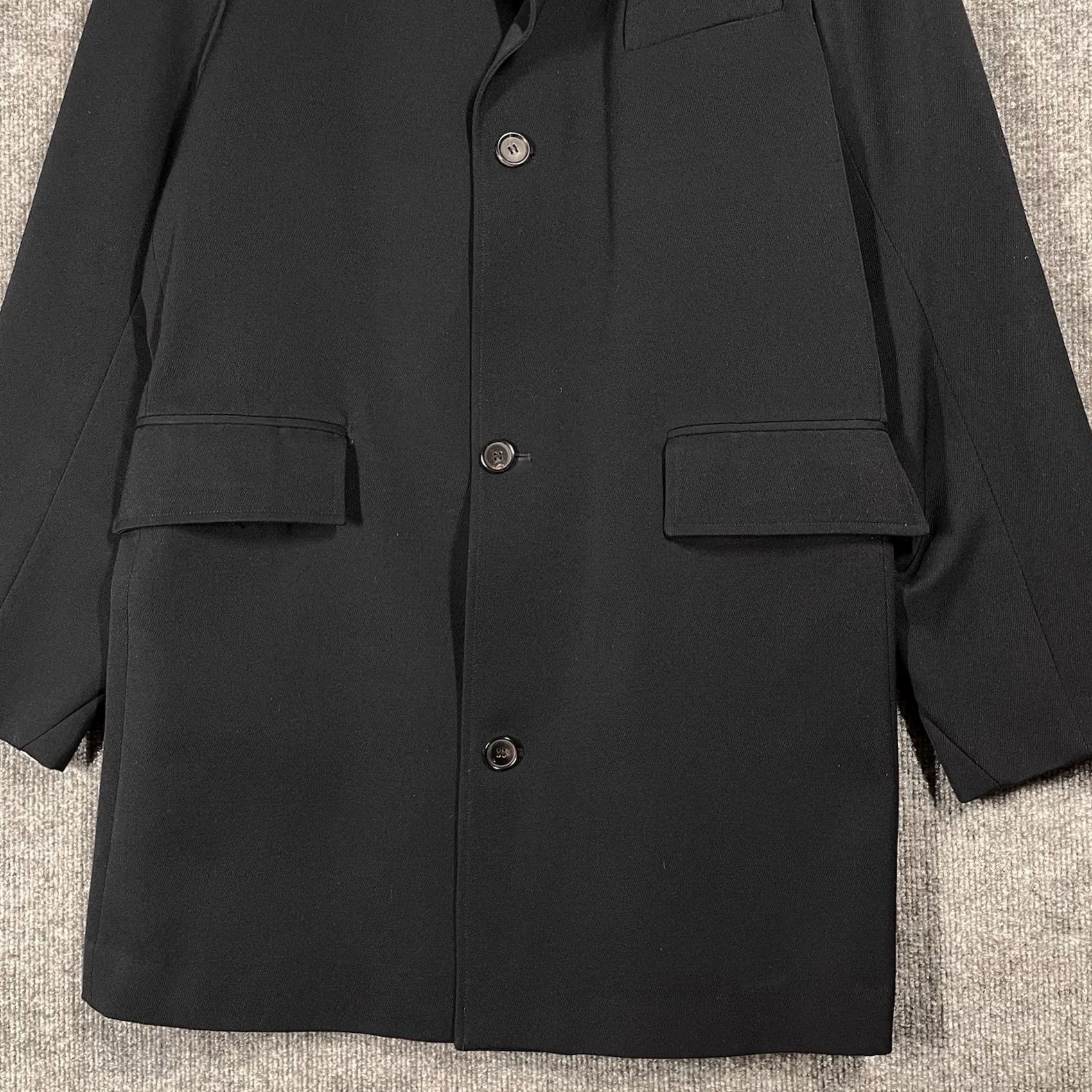 Billy Reid Billy Reid Wool Jacket Mens L Black Italy Gabardine Overcoat Wool Topcoat Bond Casual Fall Winter VenIage? Size US L / EU 52-54 / 3 - 3 Thumbnail
