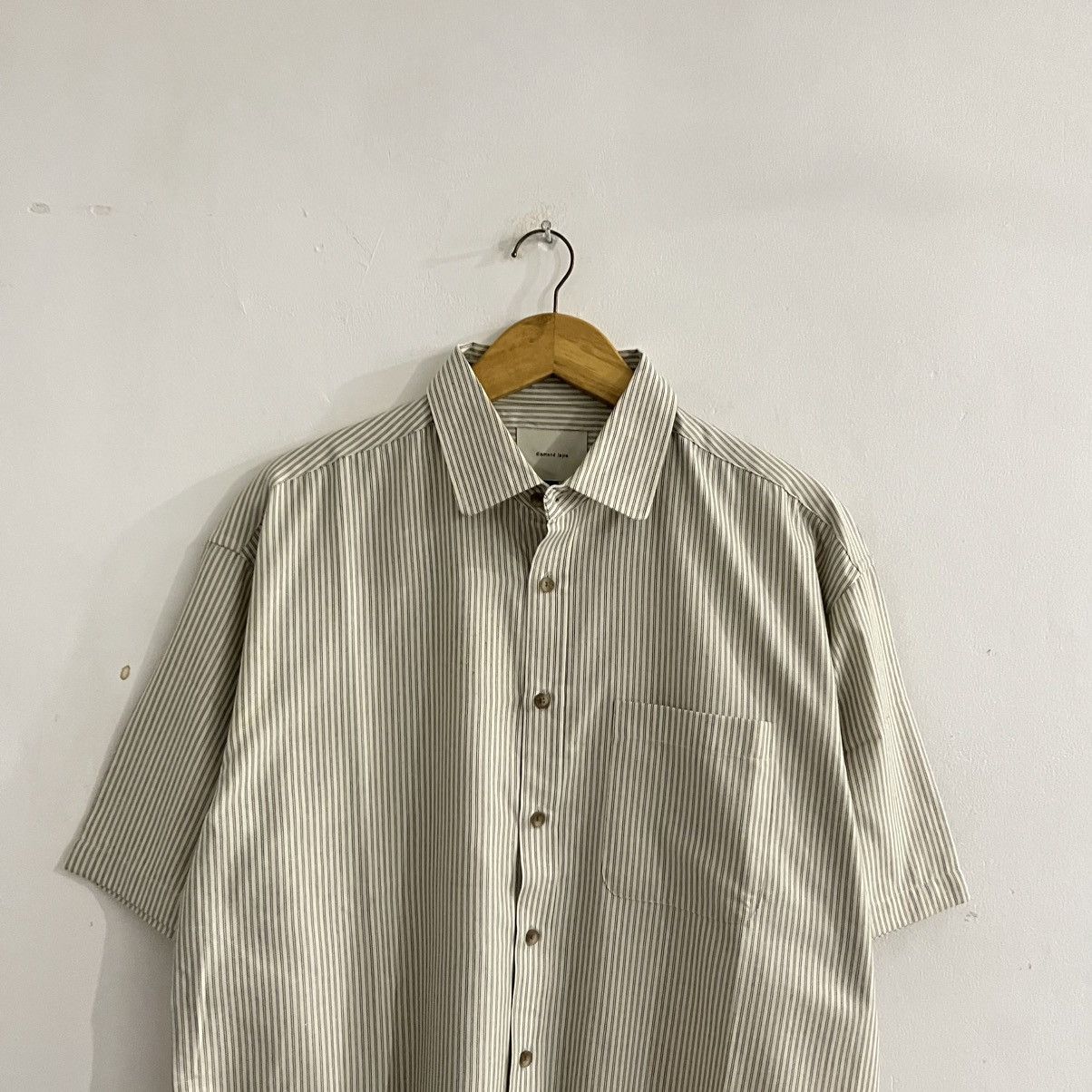 Issey Miyake Diamond Layla - Stried SS button Up Size US L / EU 52-54 / 3 - 2 Thumbnail
