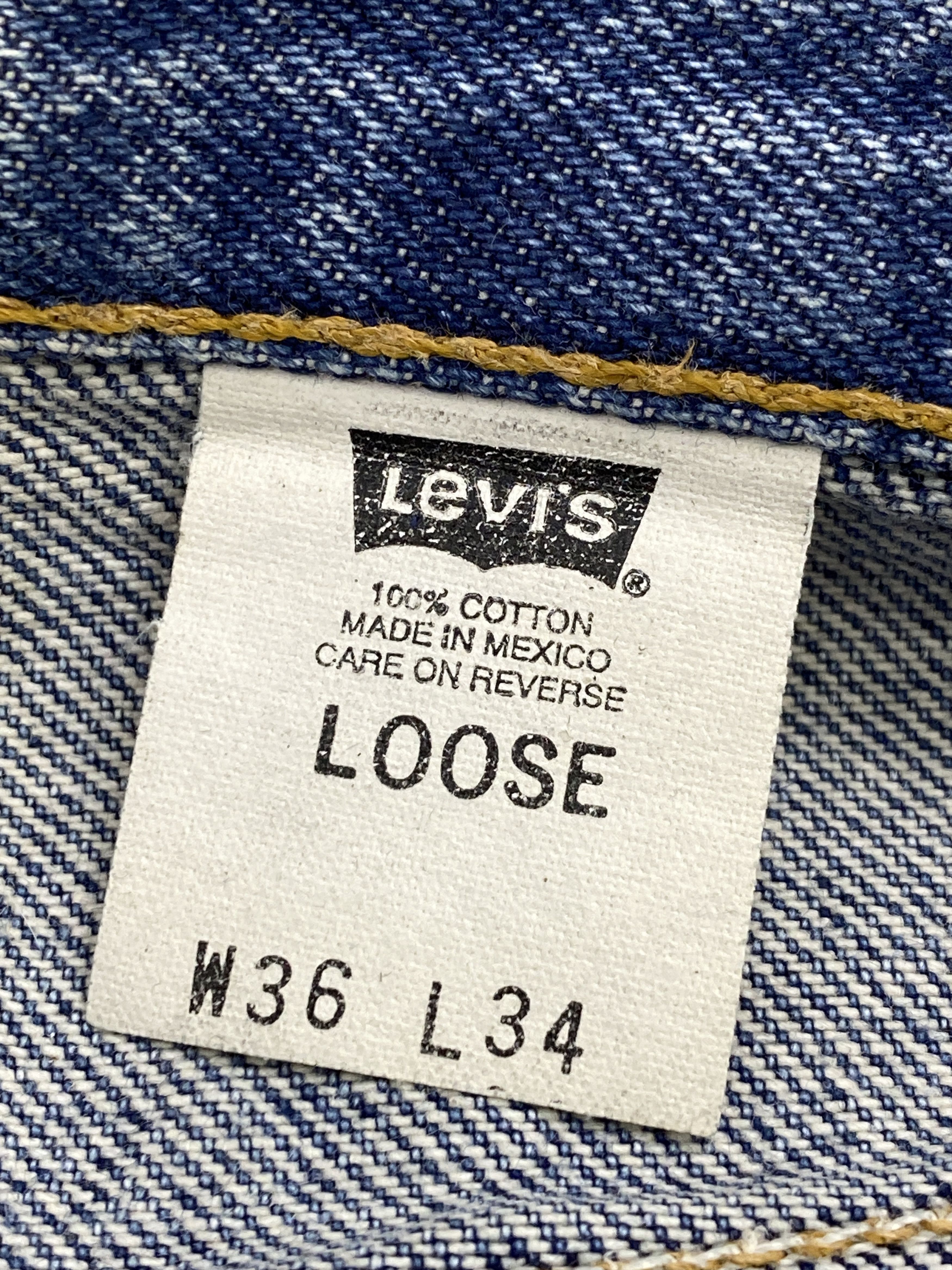 Levi's Vintage 90s Levi's 545 Faded Blue Jeans DP2657 Size US 33 - 7 Thumbnail