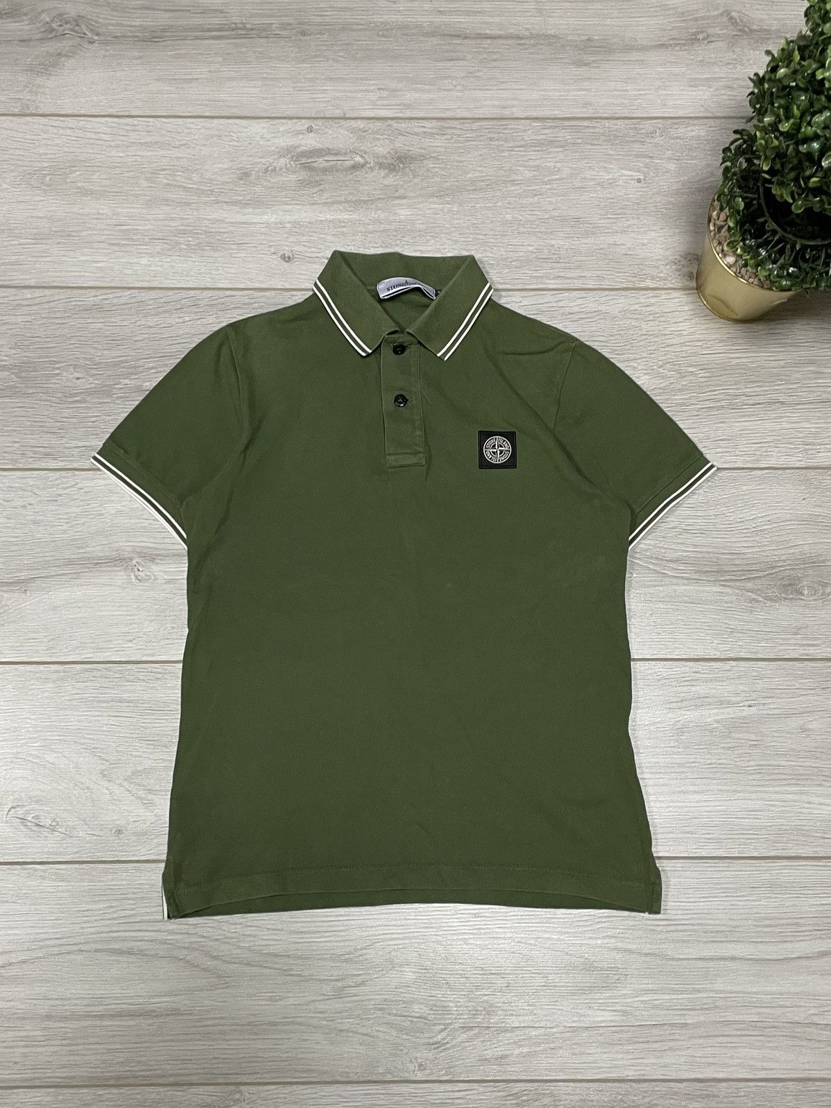 Vintage Stone Island vintage program patch compass polo Size US S / EU 44-46 / 1 - 1 Thumbnail