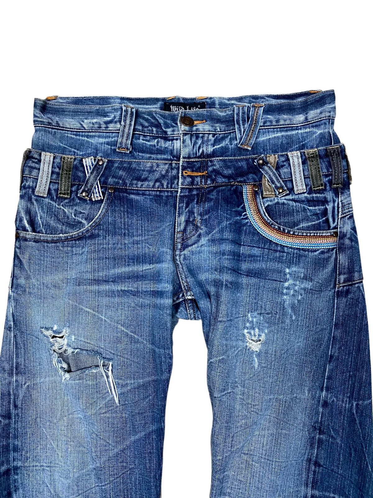 Japanese Brand × Vintage 🔥Vintage Denim Double Waist Wild Life🔥 Size US 34 / EU 50 - 4 Thumbnail