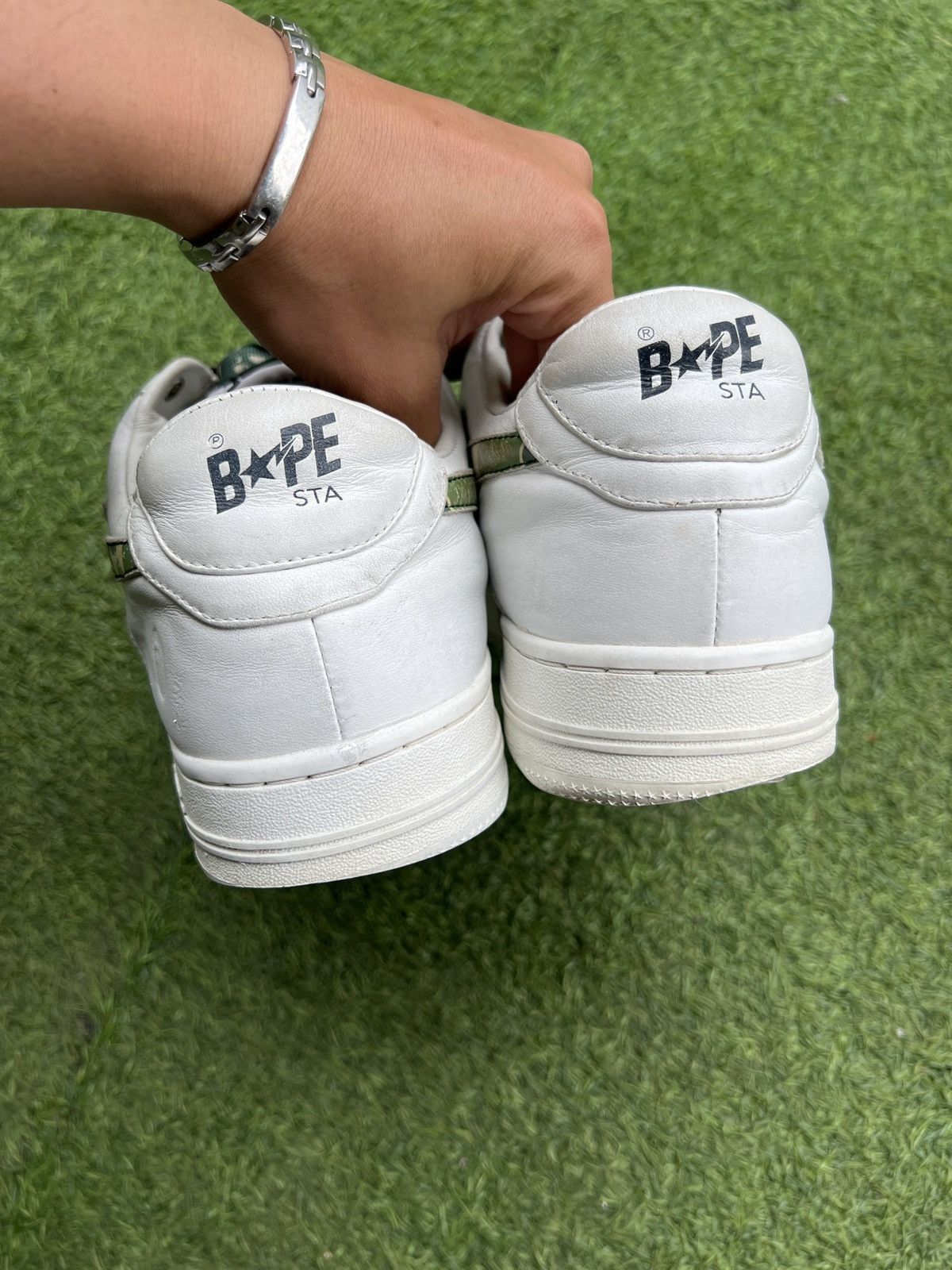 Bape 💥Bape Sta Low White Camo 🍀 Size US 12 / EU 45 - 4 Thumbnail