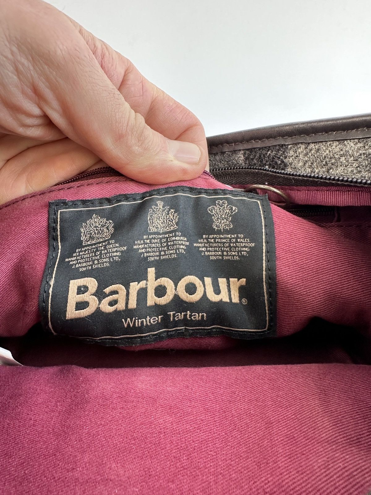 Barbour Barbour Winter Tartan Wool Tote Bag Plaid Check Handbag Size ONE SIZE - 11 Thumbnail