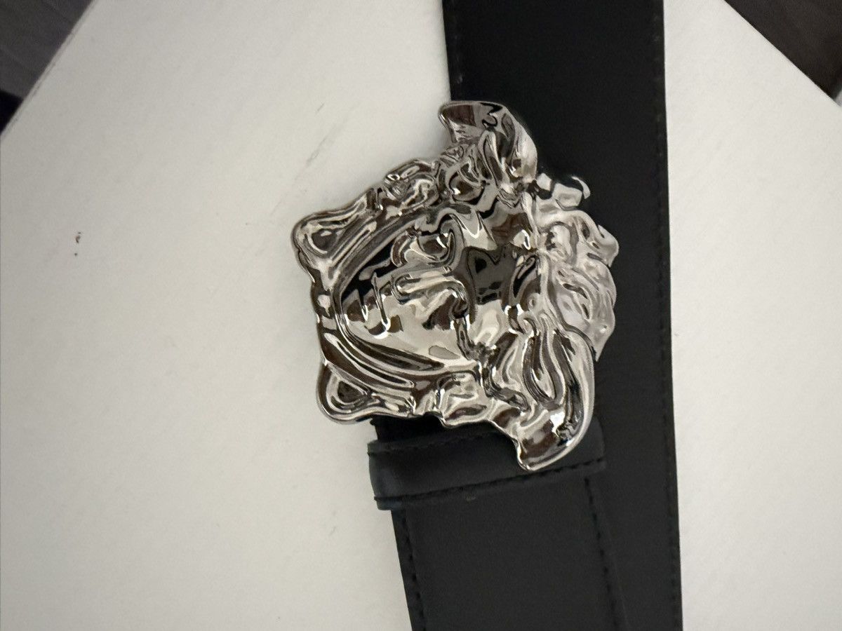 Versace Versace La Medusa Leather Belt 4 CM Size 38 - 4 Thumbnail