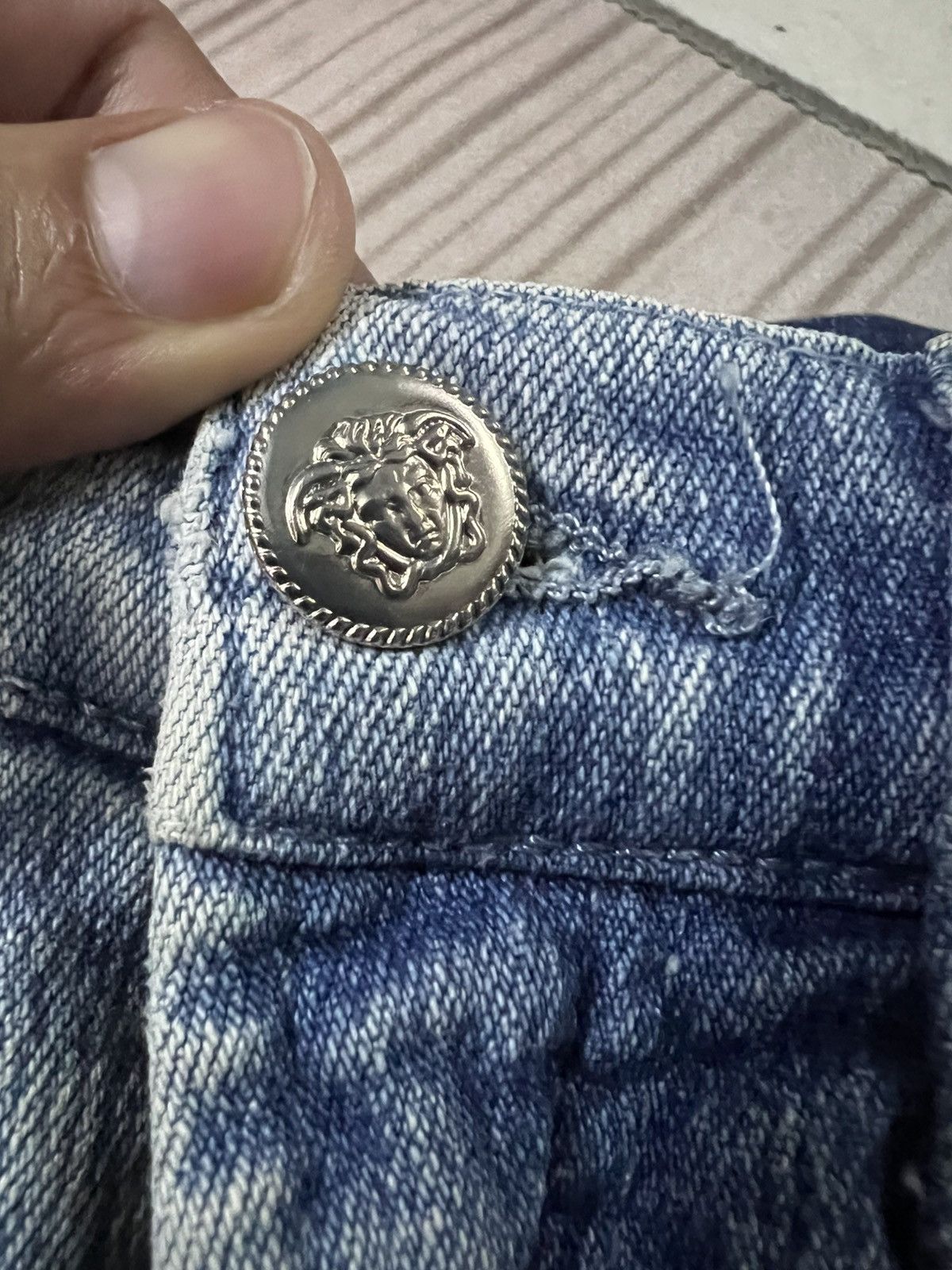Versace Jeans Couture 💥Versace Jean Couture Faded Jean Size 26" / US 2 / IT 38 - 16 Thumbnail
