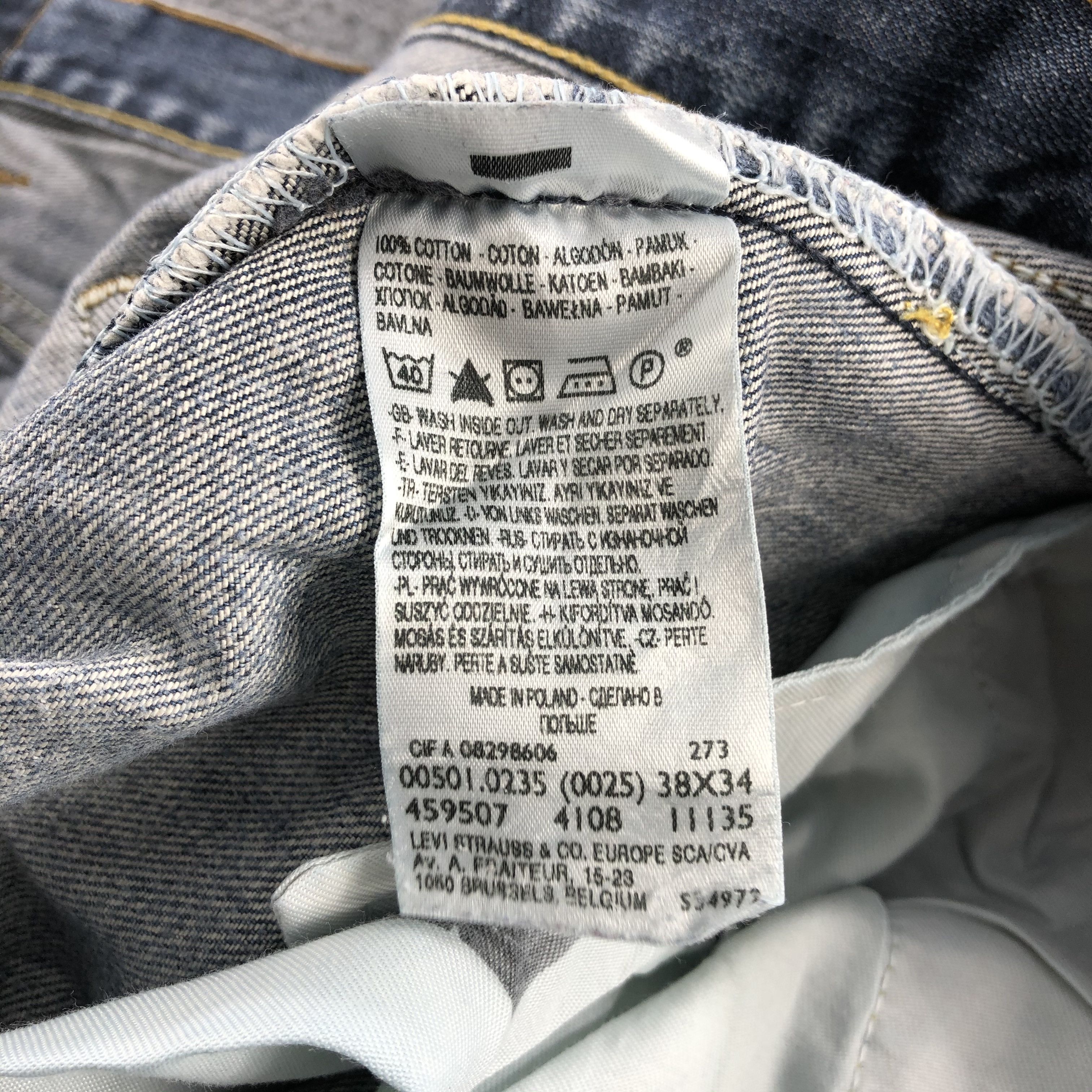 Levi's × Vintage Vintage Levis Jeans Lot 501-JM963 Size US 38 / EU 54 - 10 Thumbnail