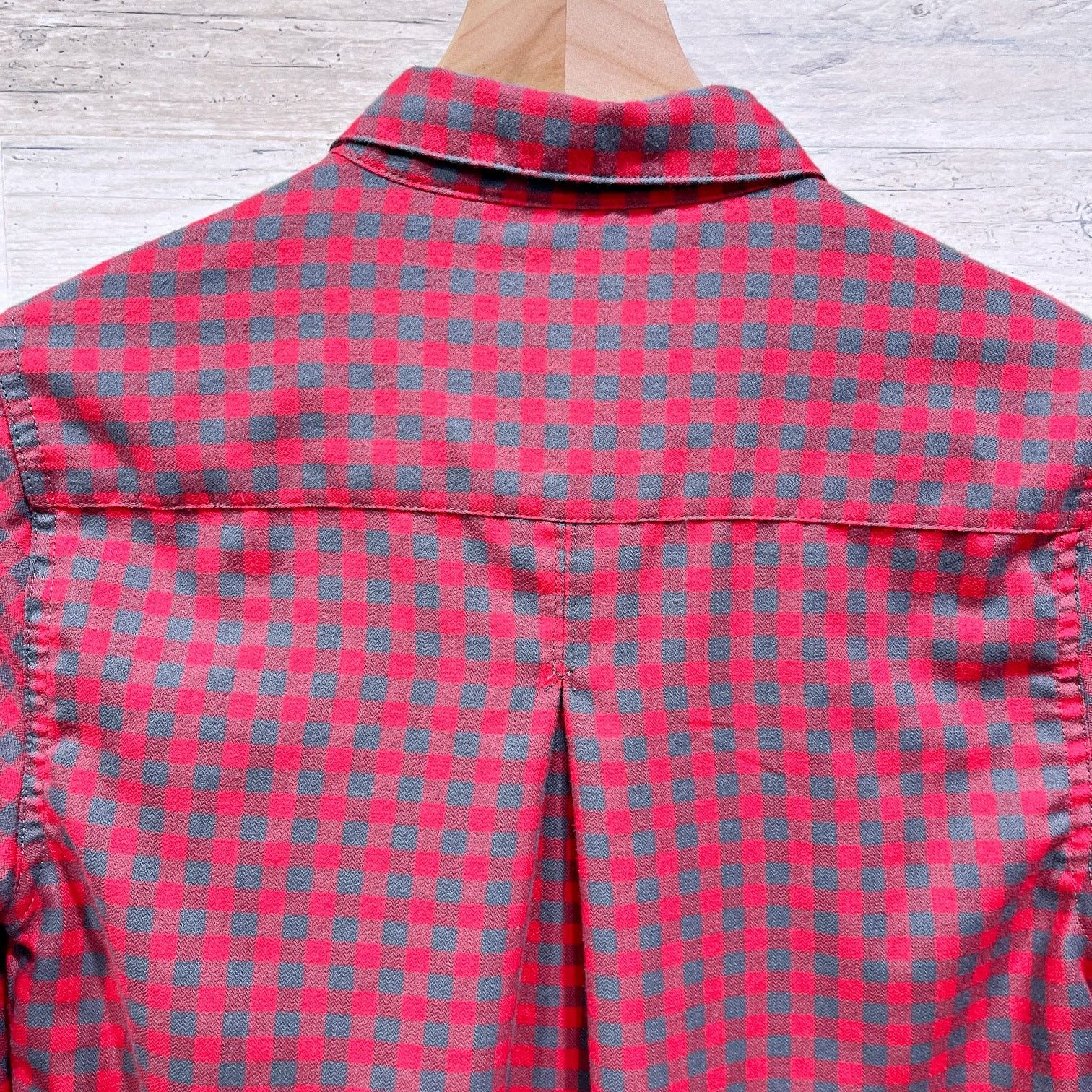 Other Horny Toad & Co Flannel Shirt Red Gray Gingham Womens S Size S / US 4 / IT 40 - 4 Thumbnail