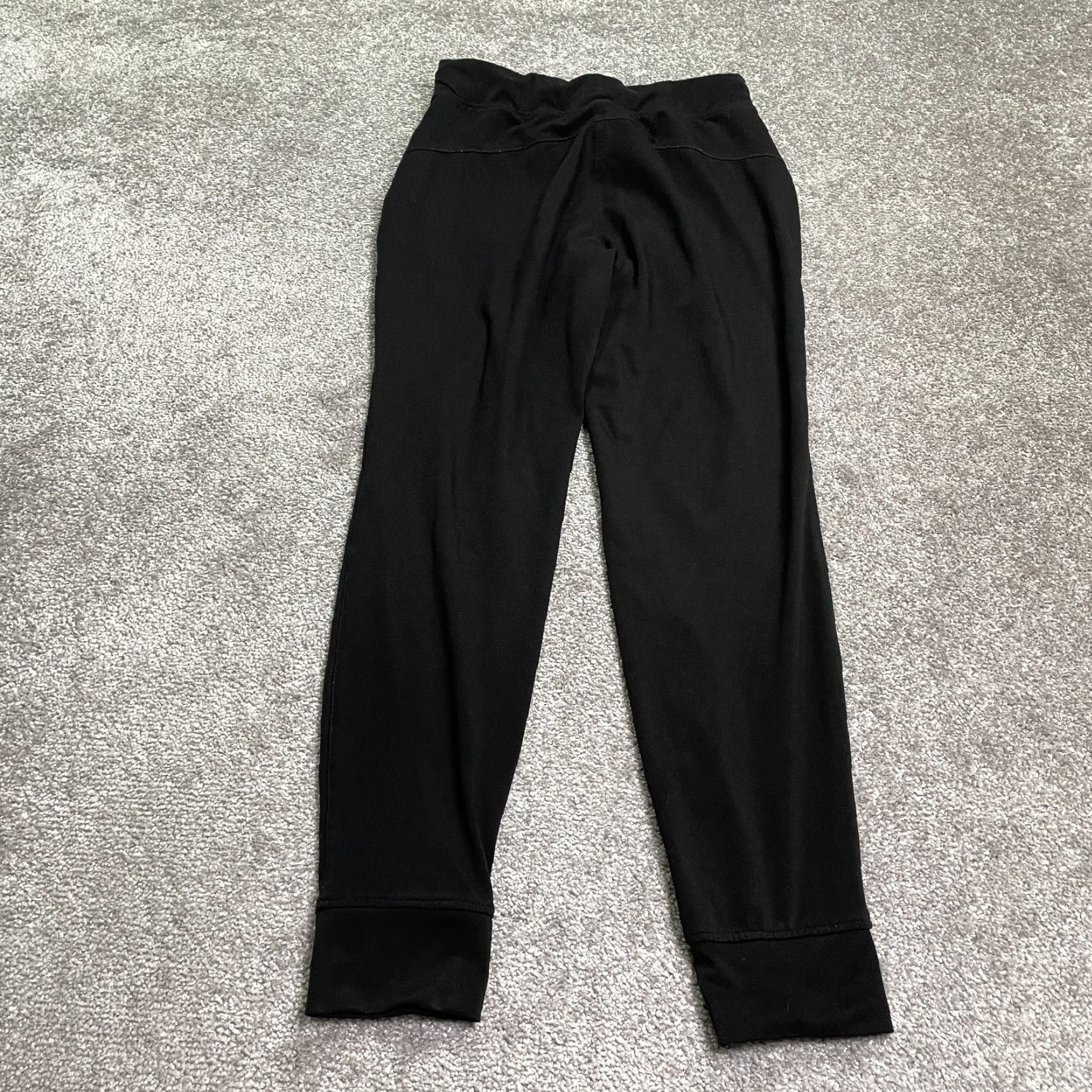 Vintage 90 Degrees By Reflex Sweatpants Women XS Black Drawstring Tapered 26x27.5 Size 26" / US 2 / IT 38 - 2 Thumbnail
