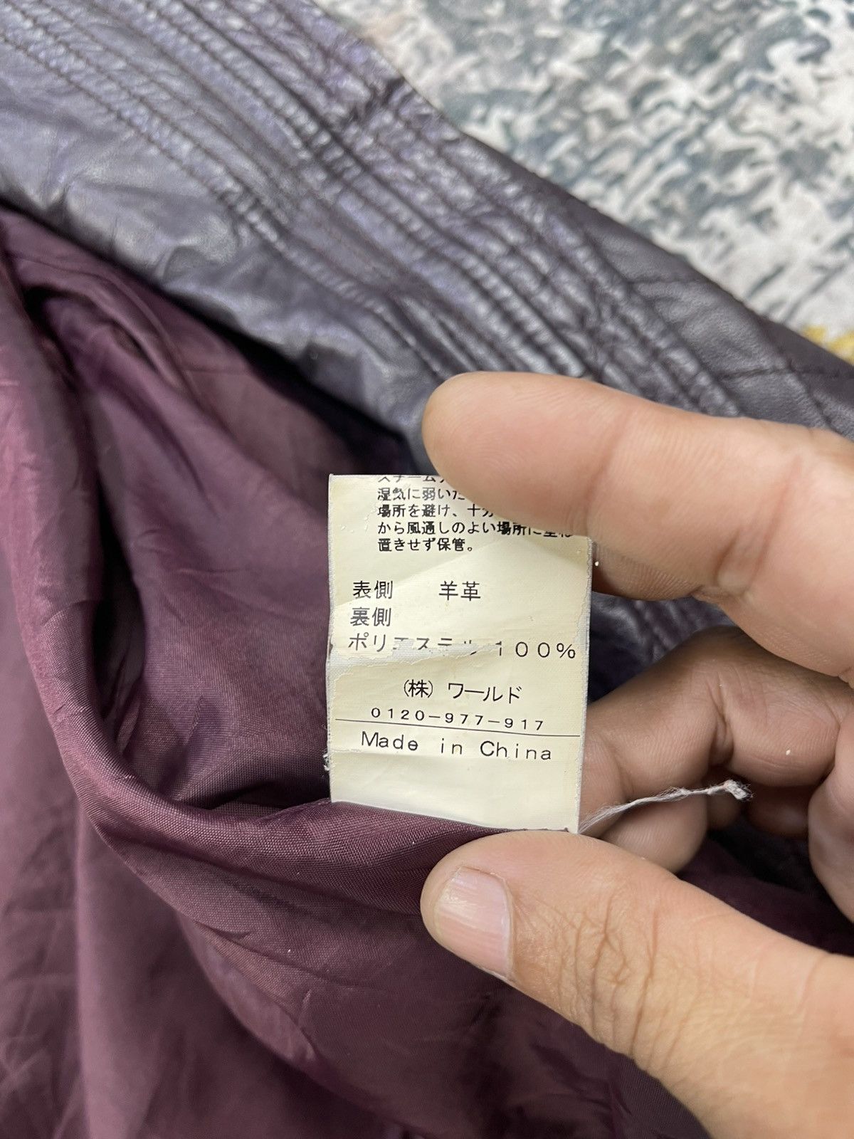Japanese Brand Rubyrivet Quilted Sheepskin Leather Jacket Size XS / US 0-2 / IT 36-38 - 16 Thumbnail