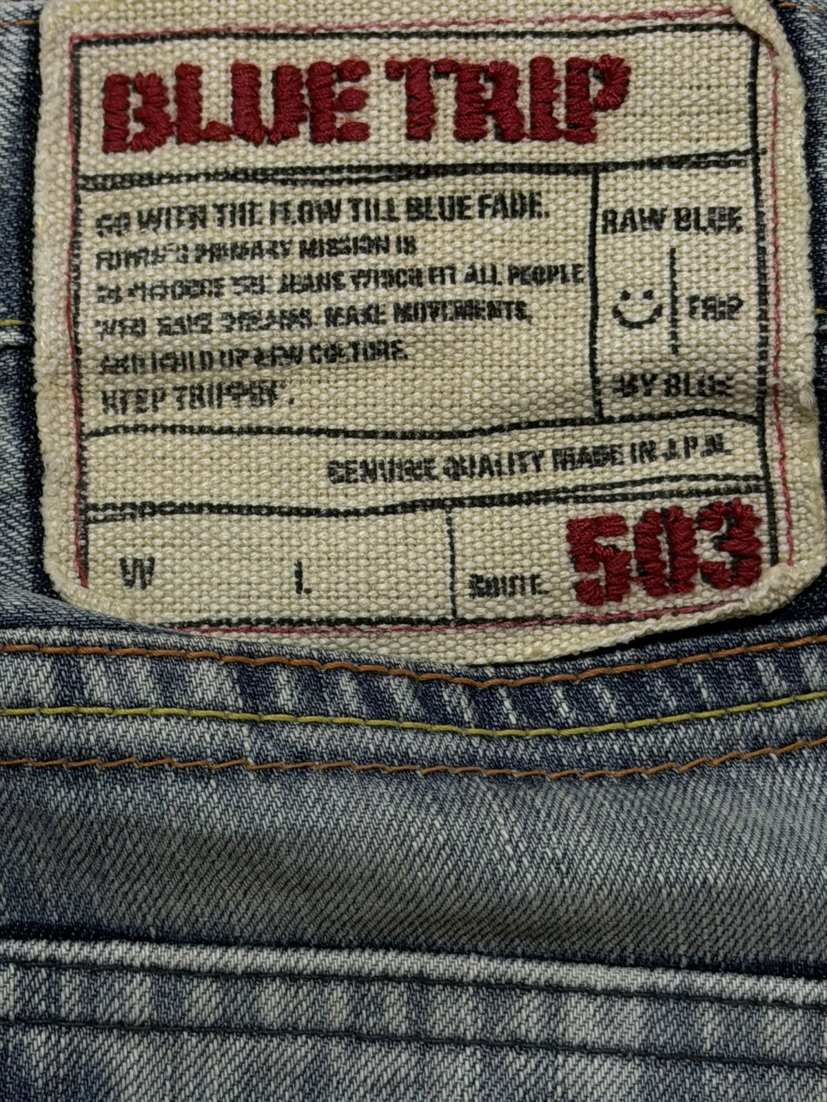 Edwin Vintage 90s Edwin 503 Faded Wash Distressed Wide Leg Baggy Size US 32 / EU 48 - 6 Thumbnail