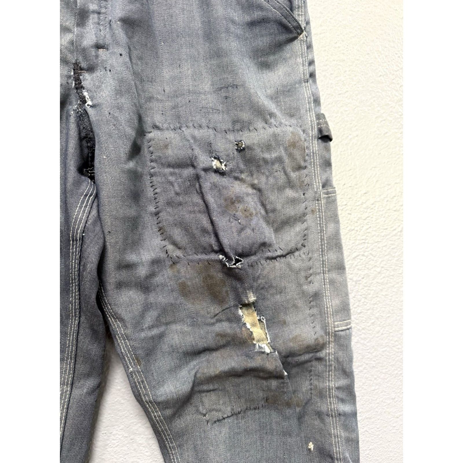 Vintage VINTAGE Toughskins Sanforized Blue Cotton Men’s Carpenter Pants Sz 32 1960s Mens Size US 32 / EU 48 - 7 Thumbnail