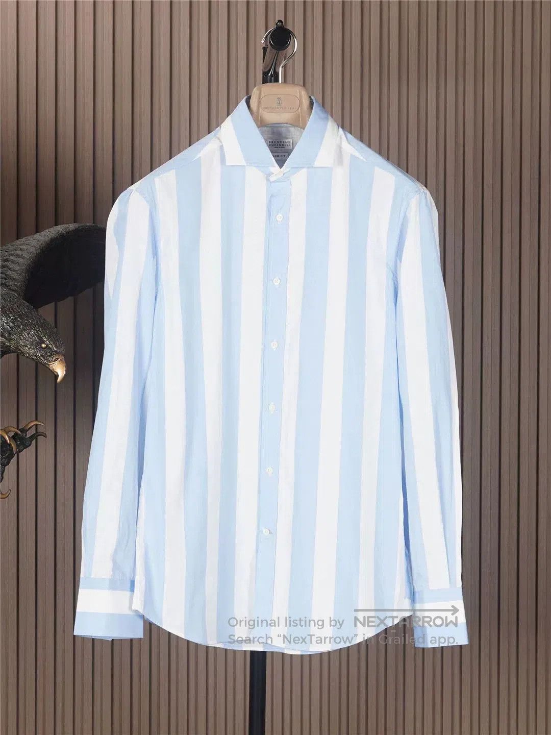 Brunello Cucinelli Brunello Cucinelli Striped Dress Shirt. Size US XS / EU 42 / 0 - 1 Thumbnail