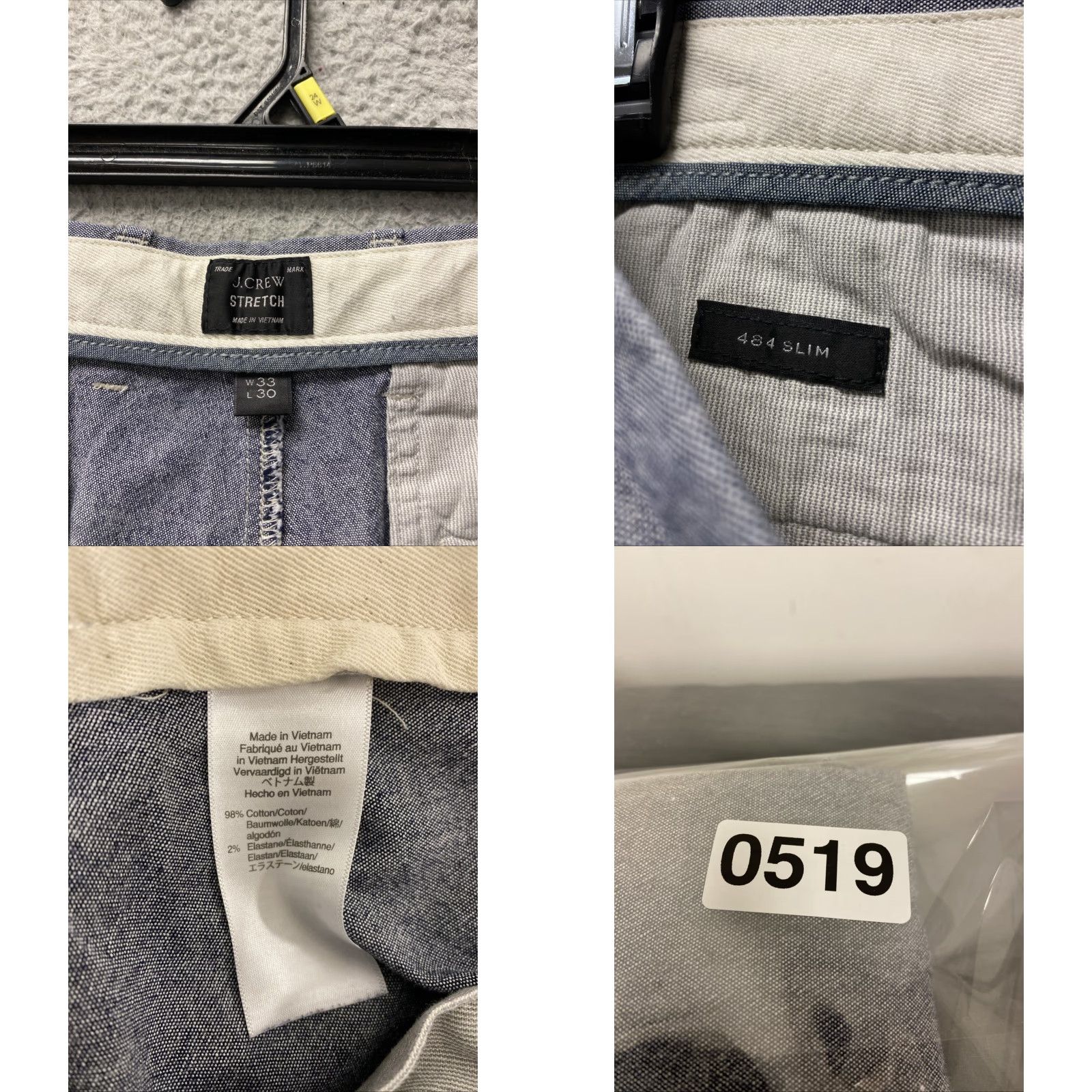J.Crew J. Crew Flex Slim Chino Pants Mens 34x30 Glacier Blue Casual Office Size US 34 / EU 50 - 8 Thumbnail