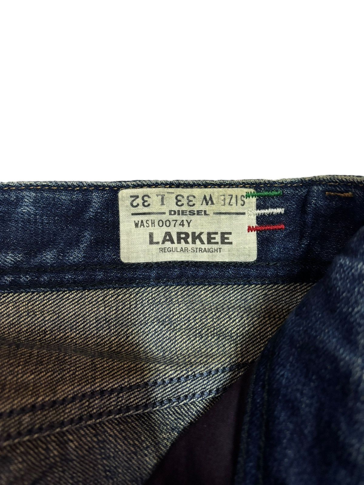 Diesel Vtg Italy Diesel Larkee Disconstructed Distress Jeans Size US 34 / EU 50 - 7 Thumbnail