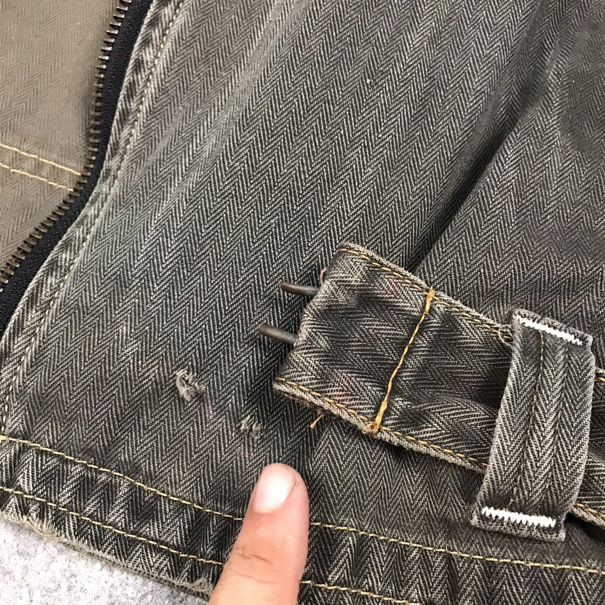 Edwin × If Six Was Nine × Tornado Mart DOUBLE COLLAR BLACK FADED EDWIN JAPAN PUNK STYLE JACKET Size US M / EU 48-50 / 2 - 14 Thumbnail