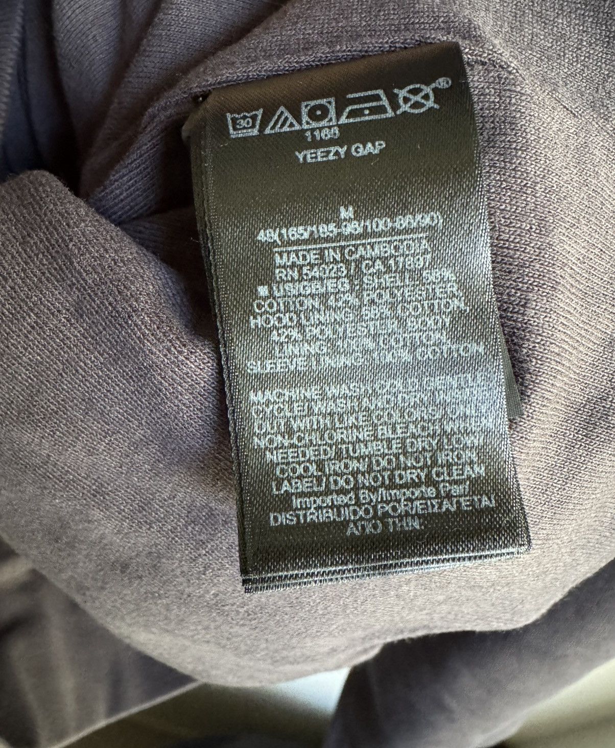 Balenciaga × Gap × Kanye West Yeezy Gap Balenciaga Logo Shrunken Hoodie Dark Grey Size US M / EU 48-50 / 2 - 6 Thumbnail