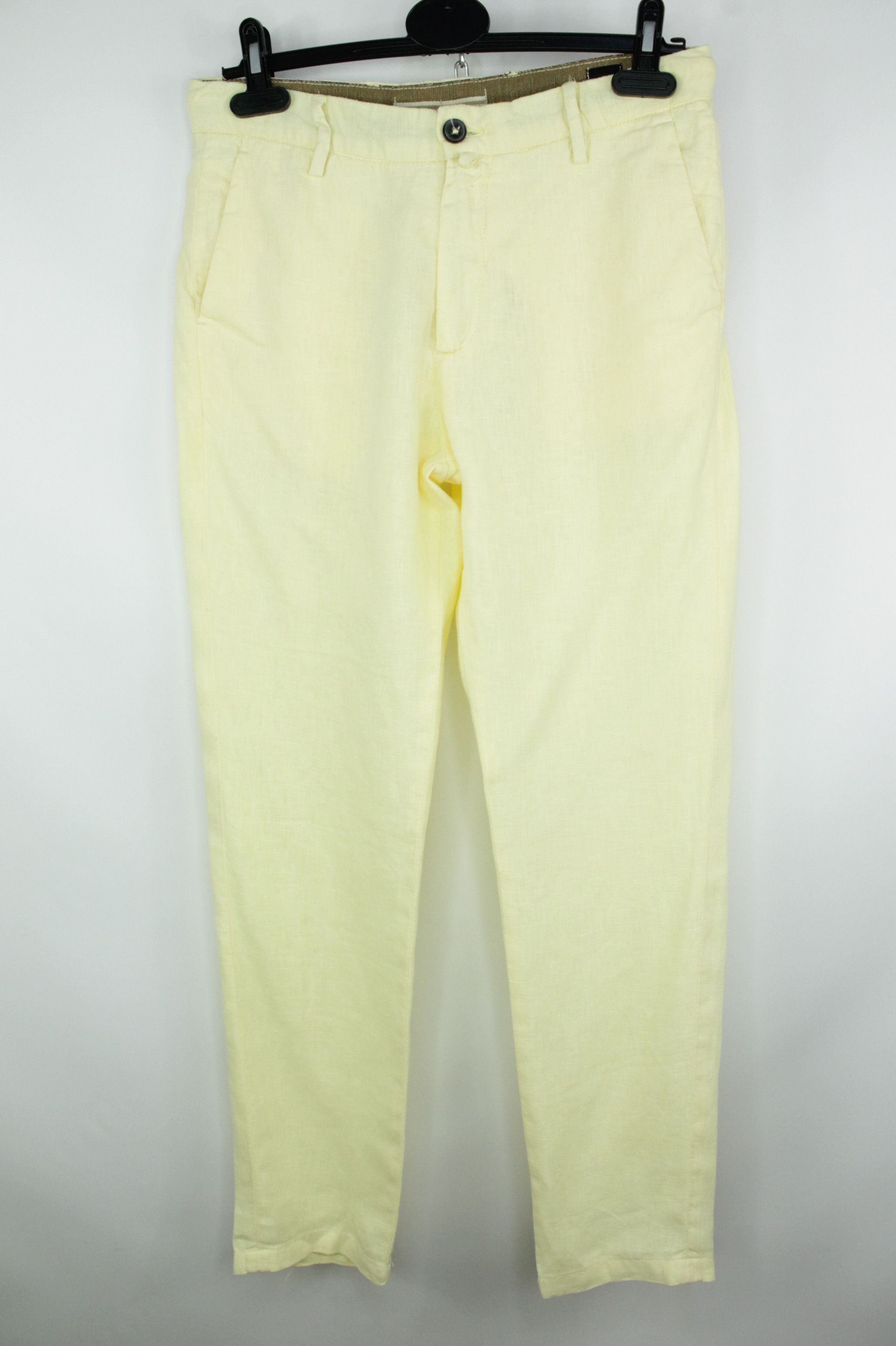 DAVID NAMAN David Naman Yellow Linen Casual Trousers Pants Men's Size US 28 / EU 44 - 1 Thumbnail