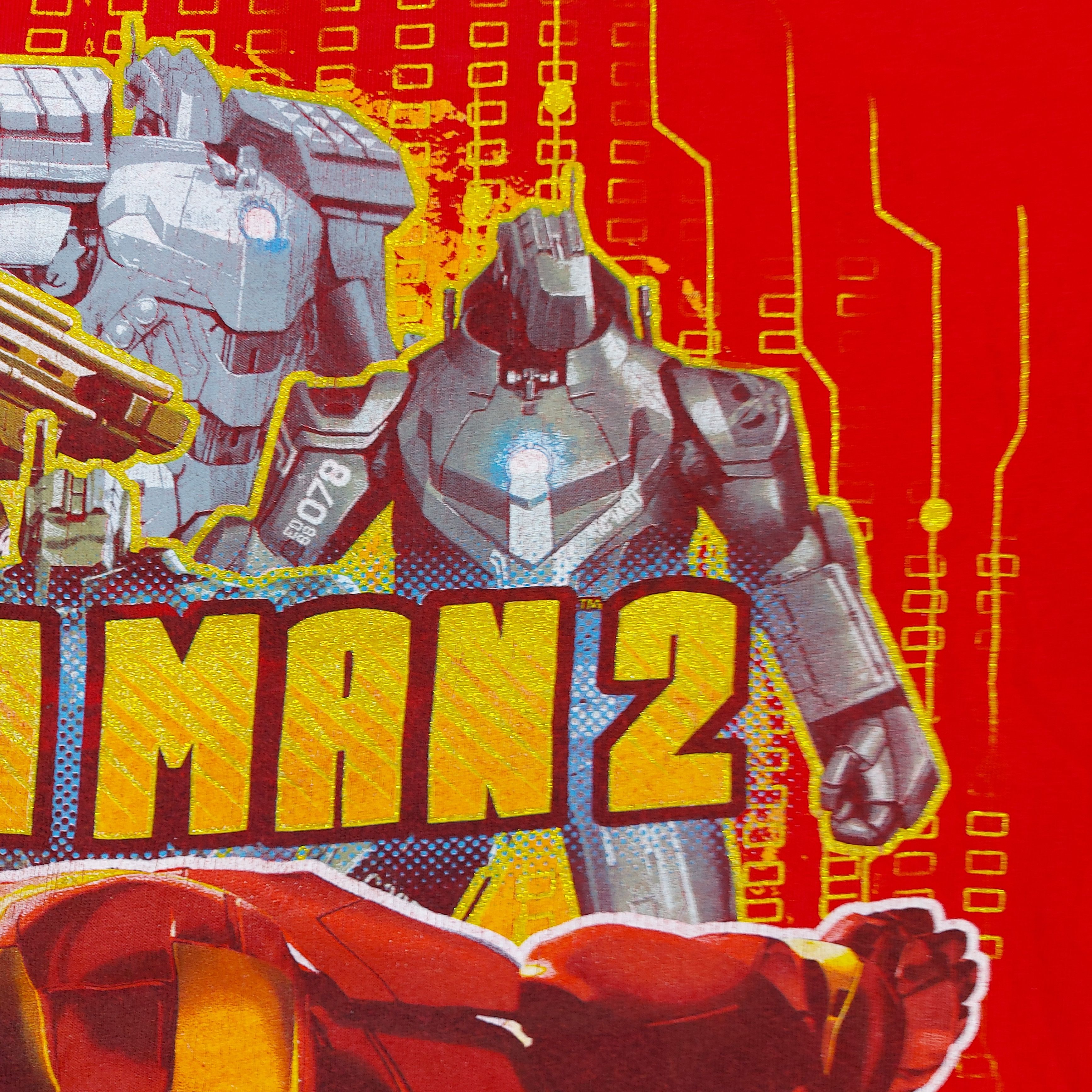 Marvel Comics Official 2010 Iron Man 2 Flim Movie Gold Glitter Marvel TEE Size US M / EU 48-50 / 2 - 4 Thumbnail