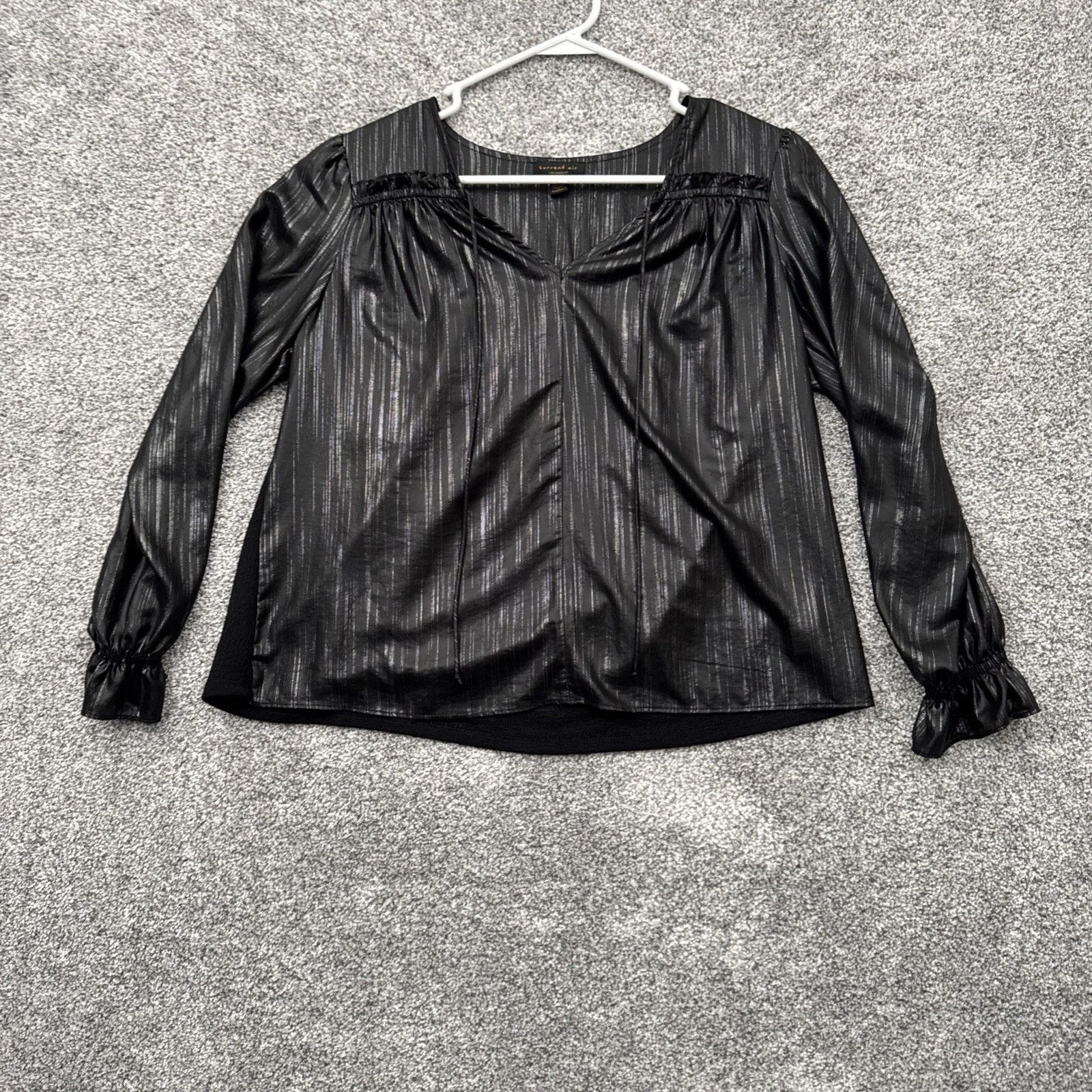 Current Air Current Air Blouse Womens S Chic Evening Wear Sparkly Witchy Size S / US 4 / IT 40 - 1 Thumbnail