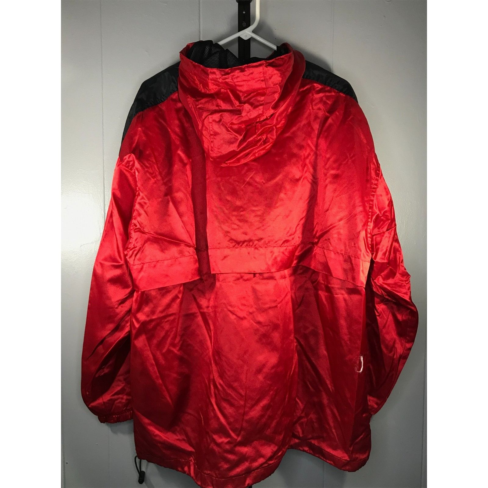 Starter Vintage Starter Men’s LG Red Black Half-Zip Pullover Windbre Size US L / EU 52-54 / 3 - 2 Thumbnail