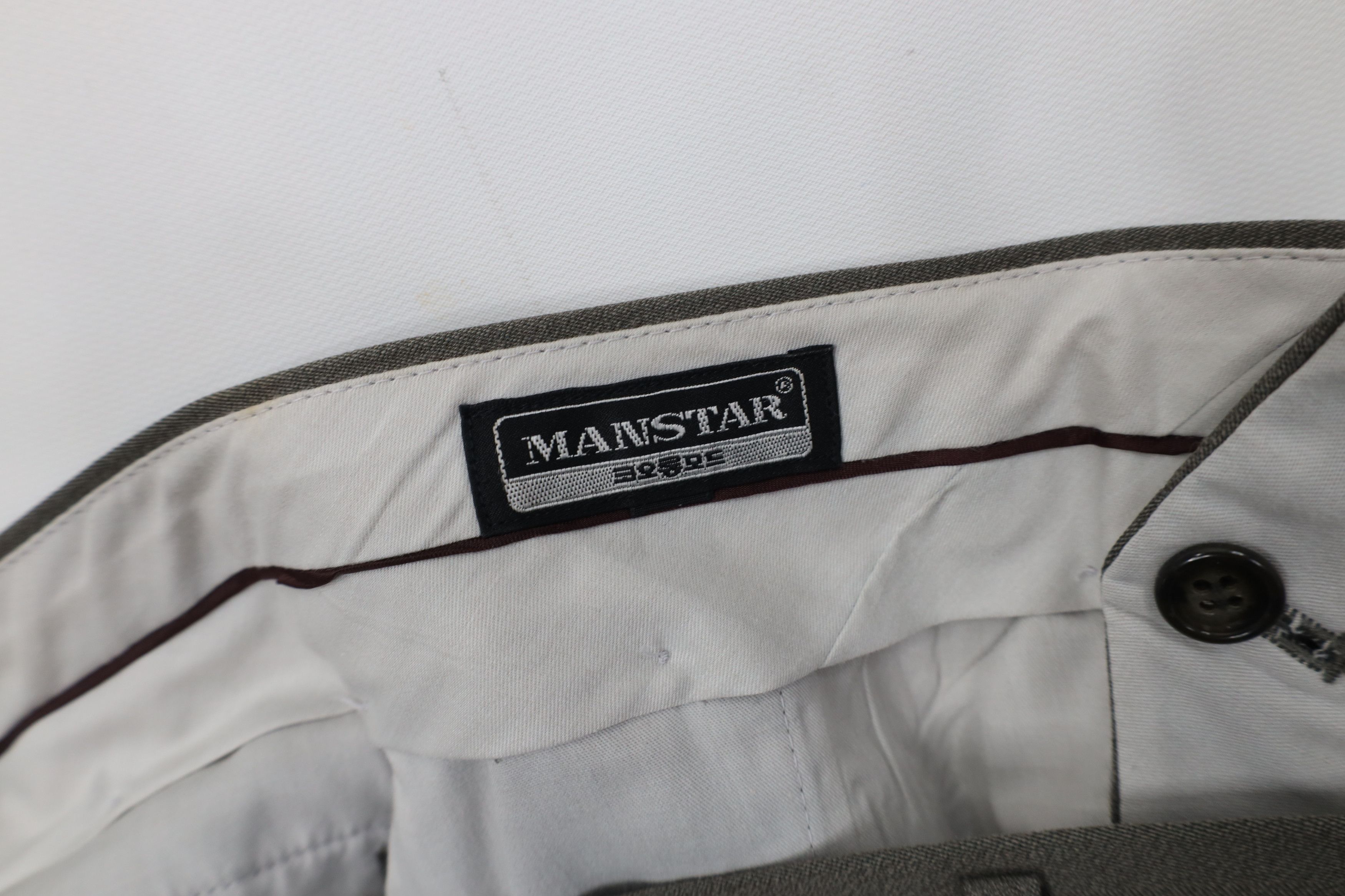 Vintage Vintage 90s Streetwear Wool Knit Wide Leg Chino Pants Gray Size US 34 / EU 50 - 8 Thumbnail
